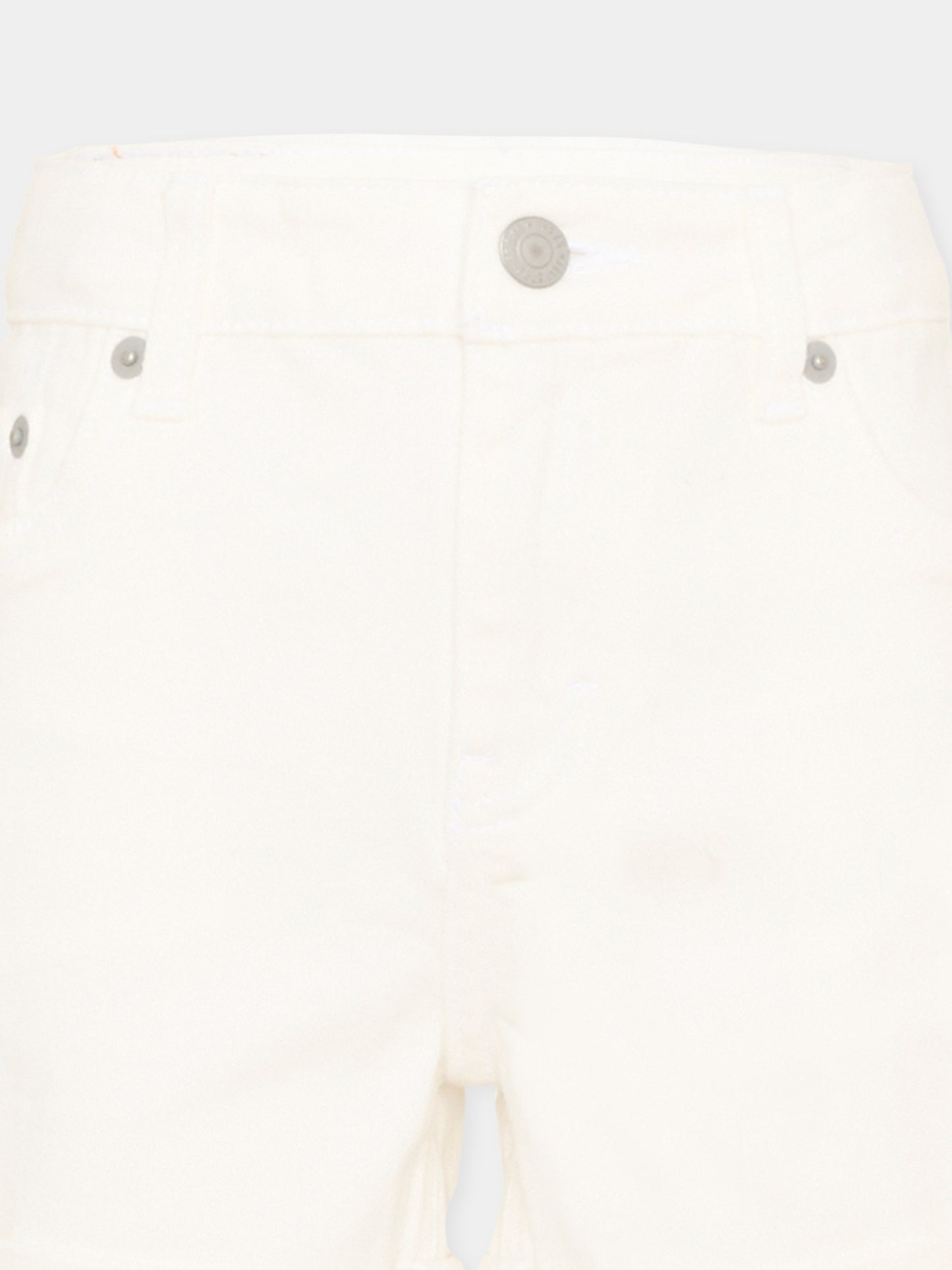 Shorts bianchi per bambina,Levi's Kids,4EH272 X38