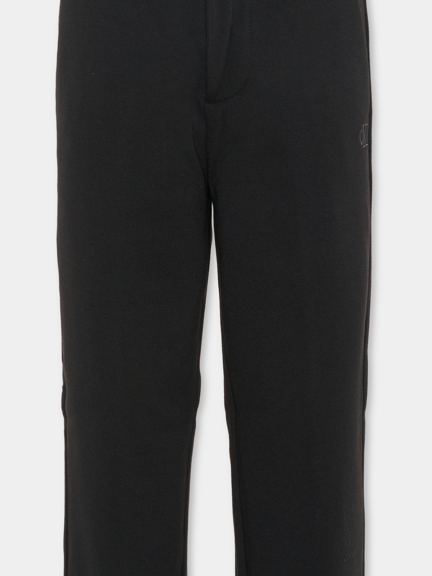 Pantalone nero per bambino con logo,Calvin Klein Kids,IB0IB02341 BEH