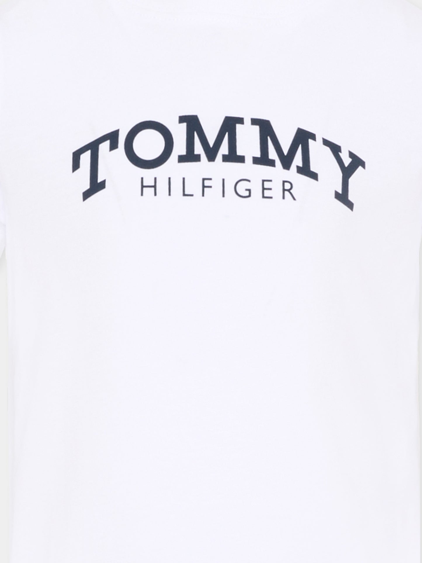 T-shirt bianca per bambino con logo,Tommy Hilfiger Junior,KB0KB10051 YBR