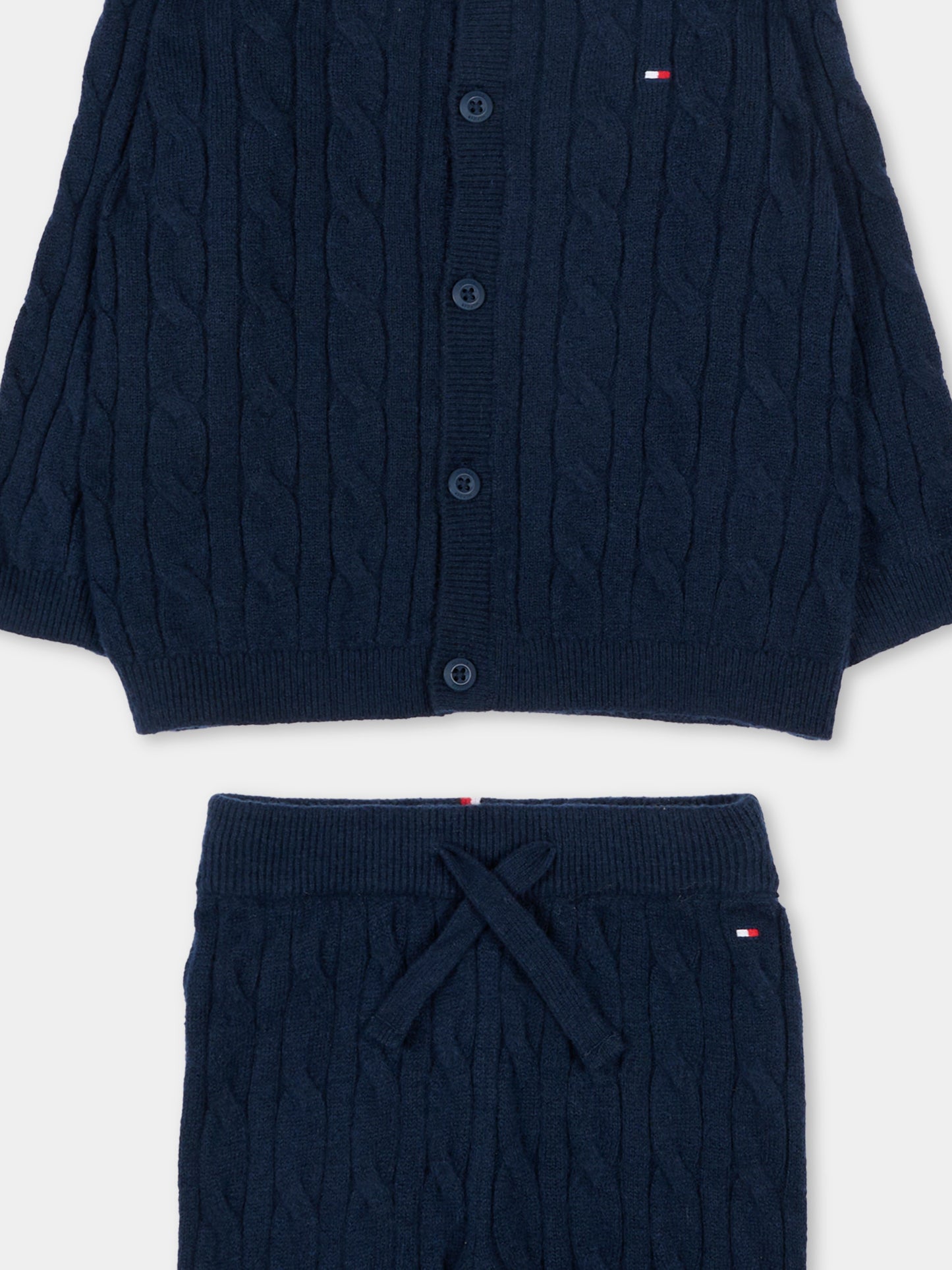 Completo nascita blu per neonato con Tommy flag,Tommy Hilfiger Junior,KN0KN02160 C1G