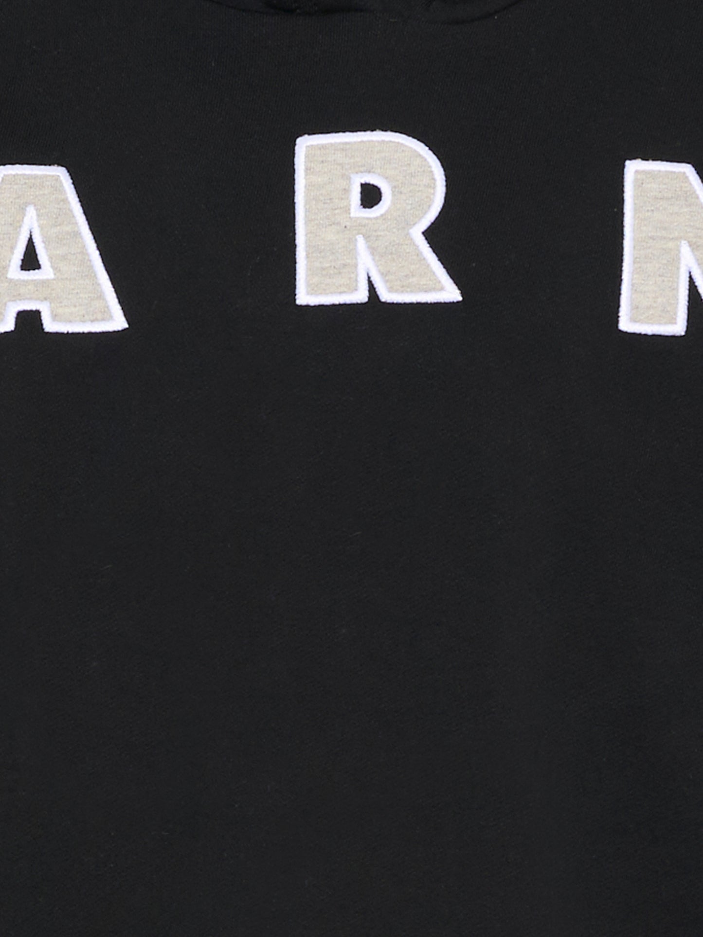 Felpa nera per bambini con logo,Marni Kids,M01266 M00V0 0M90E