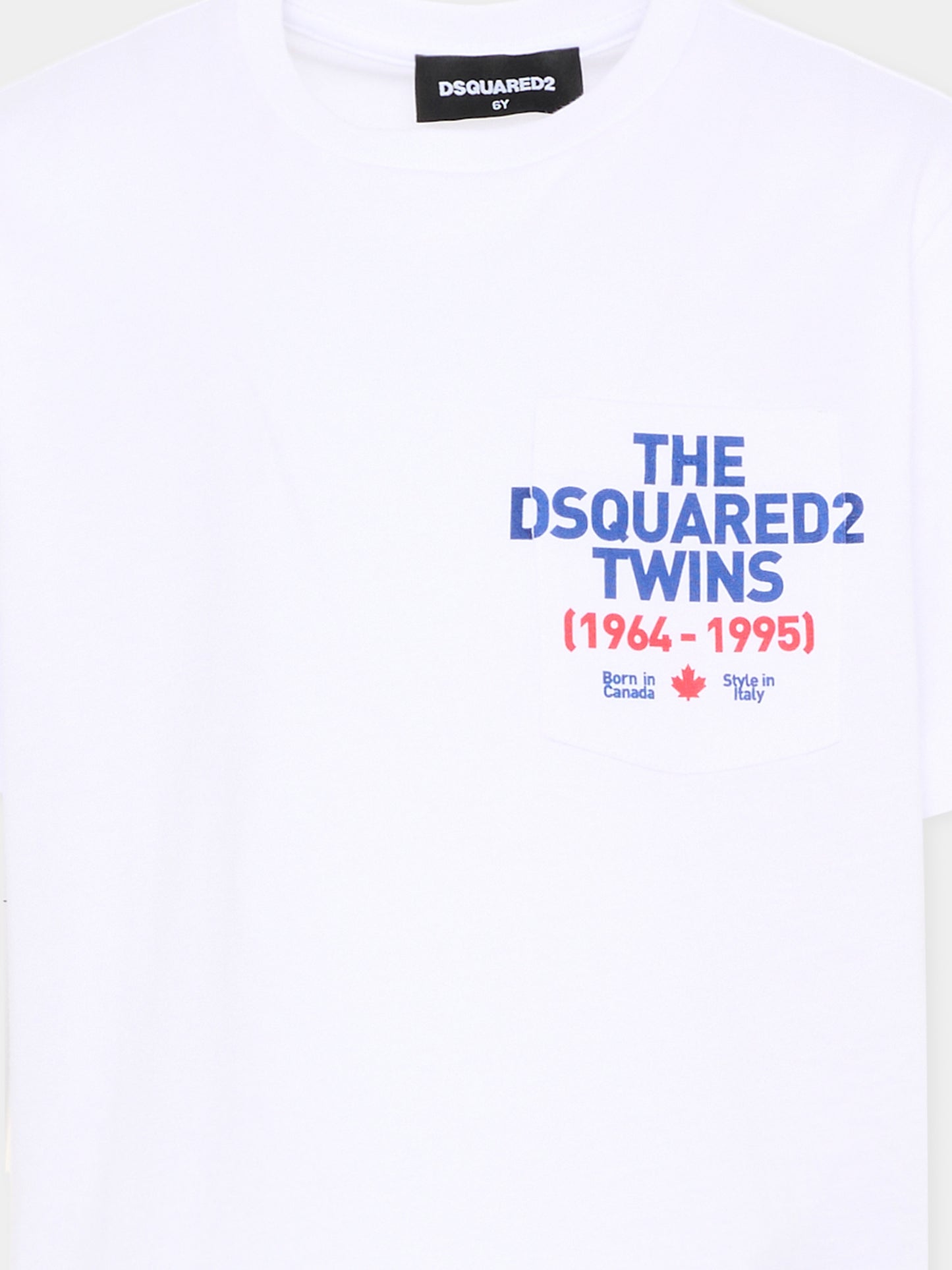 T-Shirt bianca per bambino con logo,Dsquared2,DQ3166 D004G DQ100