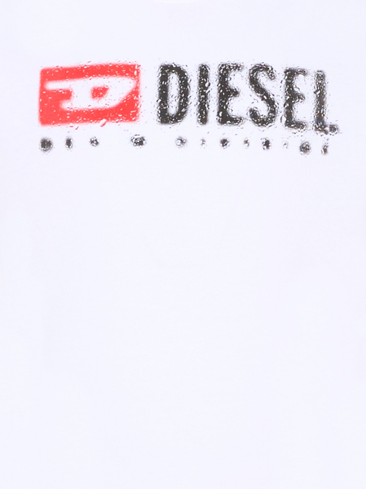 T-shirt bianca per bambini con logo,Diesel,J02475 00YI9 K100