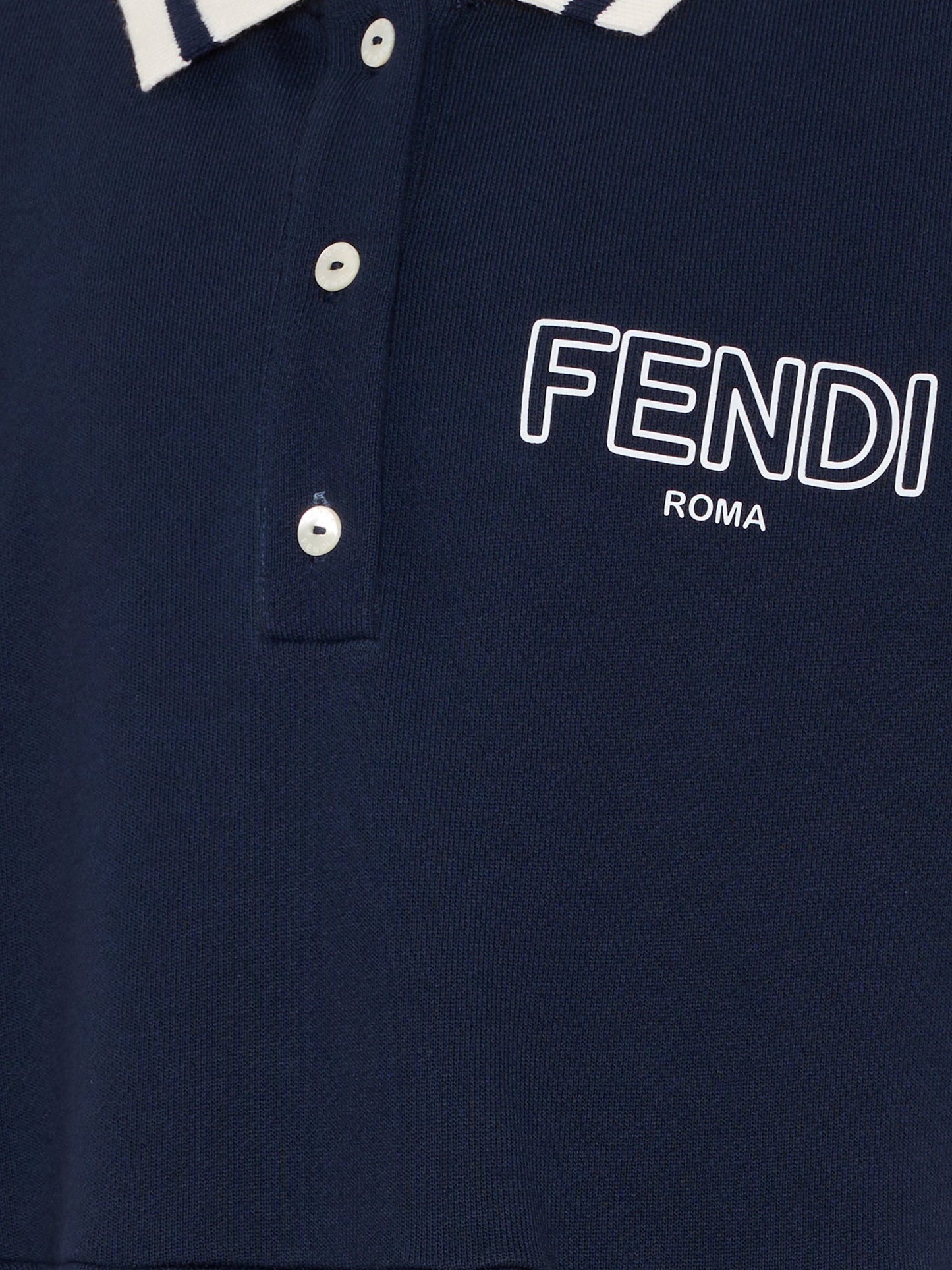 Vestito blu per bambina con logo,Fendi Kids,JFB819 5V0 F0QG0