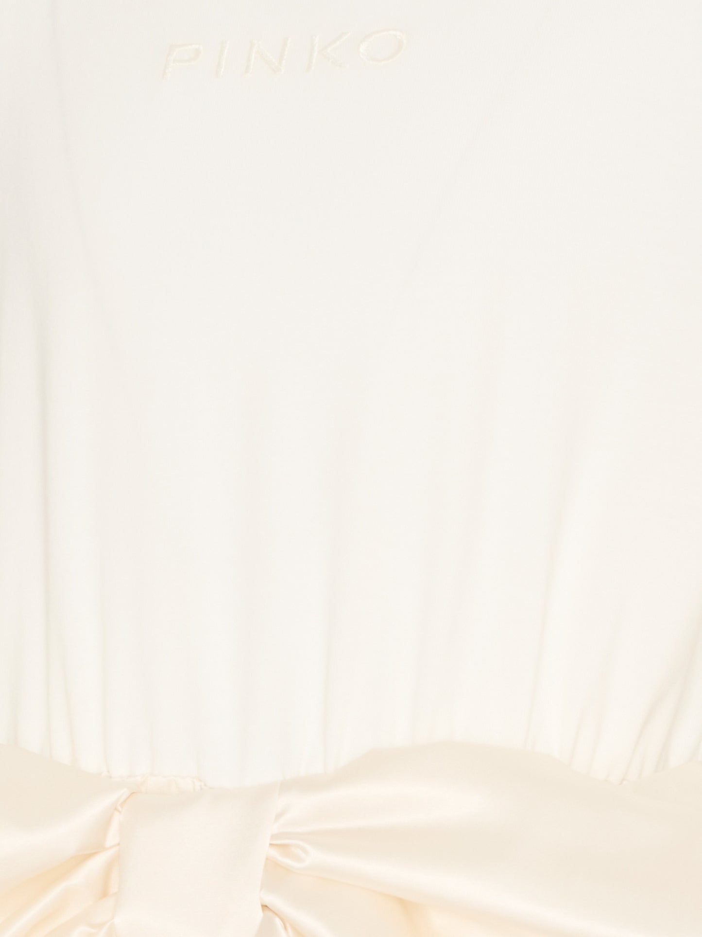 Abito elegante avorio per bambina con fiocco,Pinko,KFAB040.0.JE017.0000