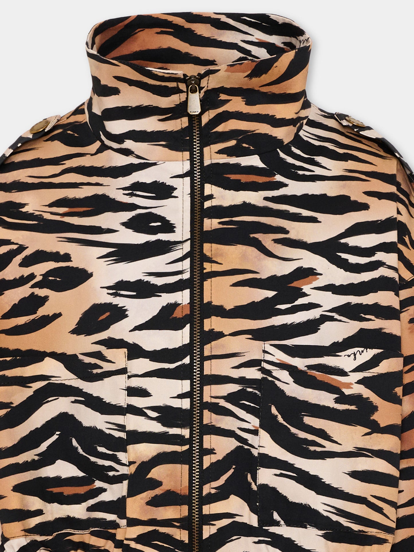 Bomber multicolor per bambina animalier,Pinko,KFGB019.0.CEK01.D463