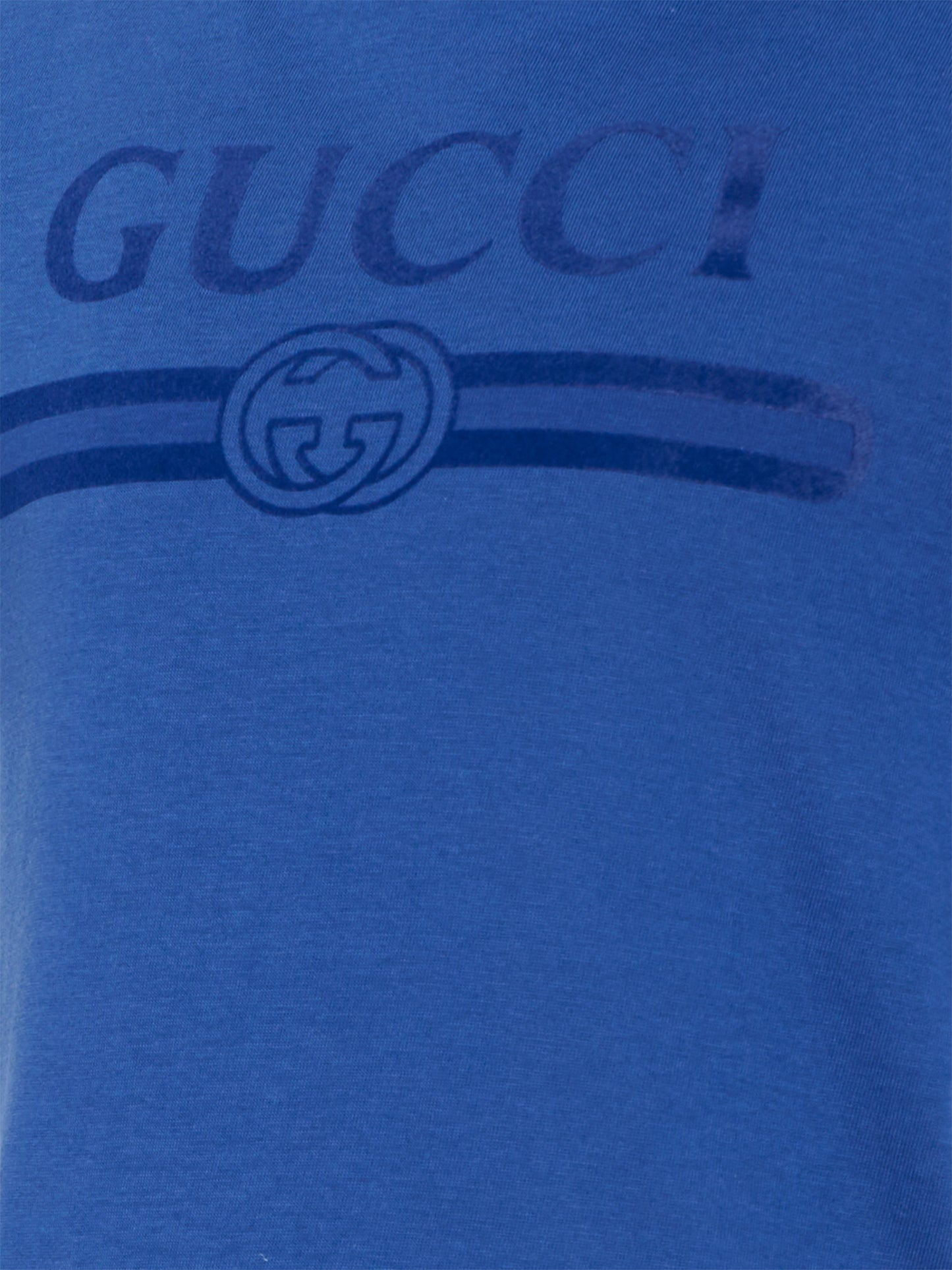 T-shirt blu per bambini con logo,Gucci Kids,547559 XJHO5 4118