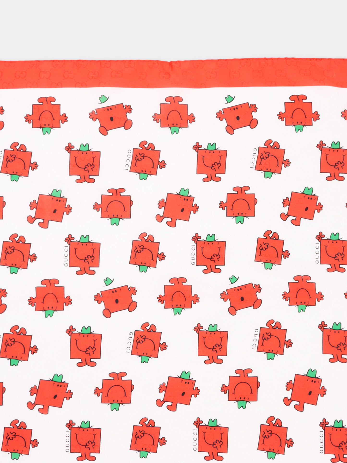 Foulard multicolor per bambina con Mr. Strong,Gucci Kids,859111 4K025 9074