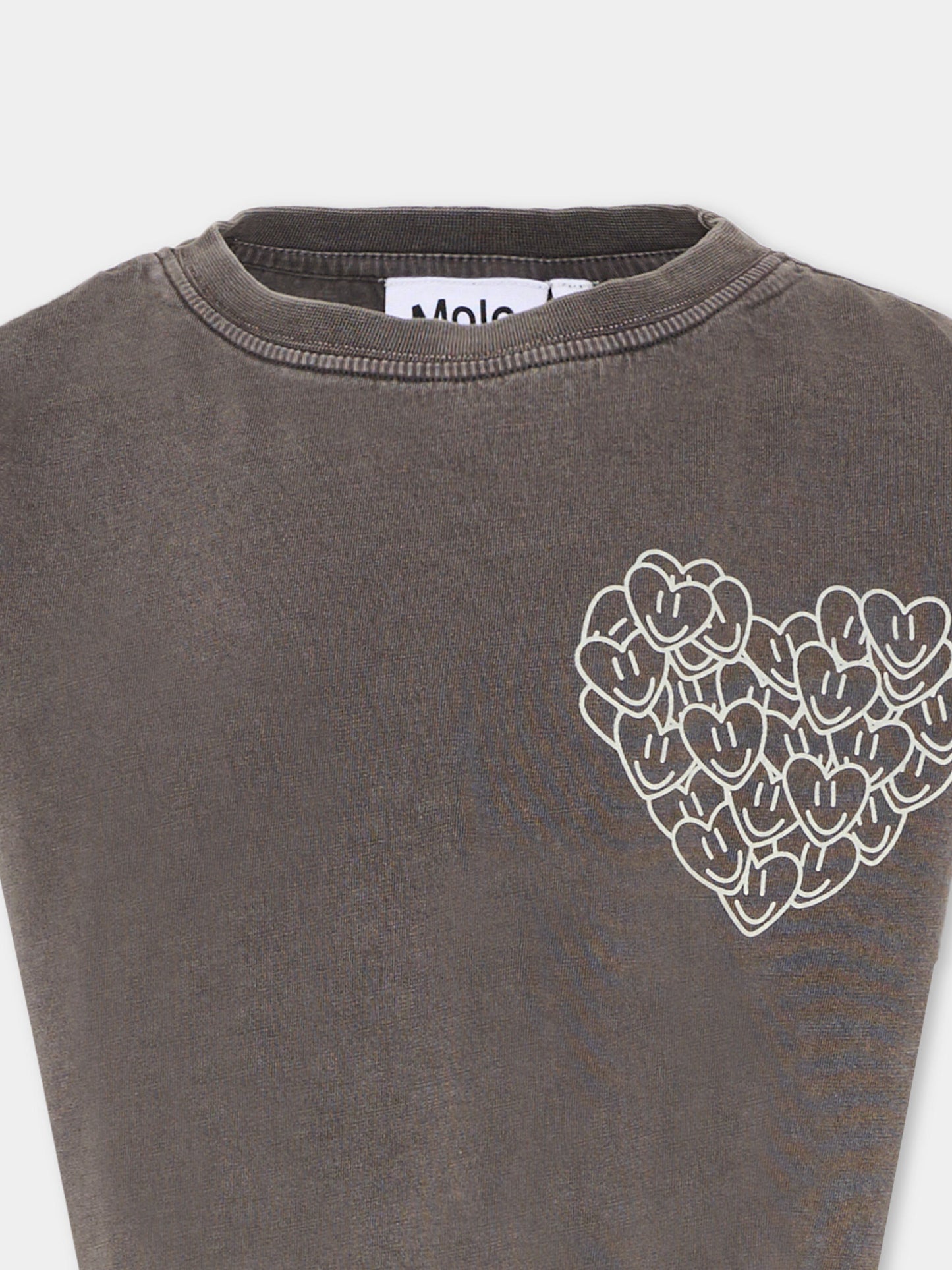 T-shirt nera Runi per bambina,Molo,2S26A230 5619