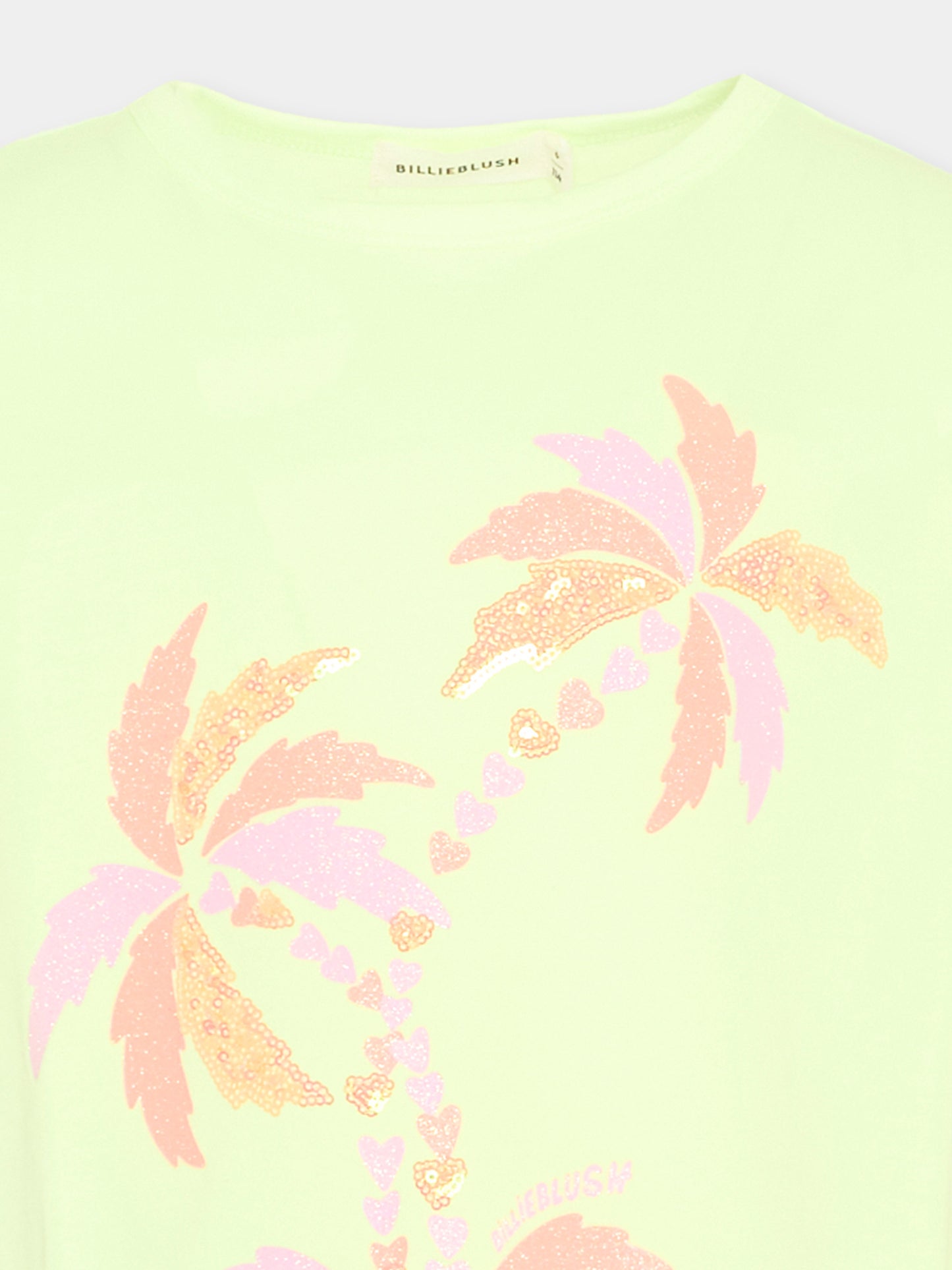 Vestito giallo per bambina con palme,Billieblush,U21834 552