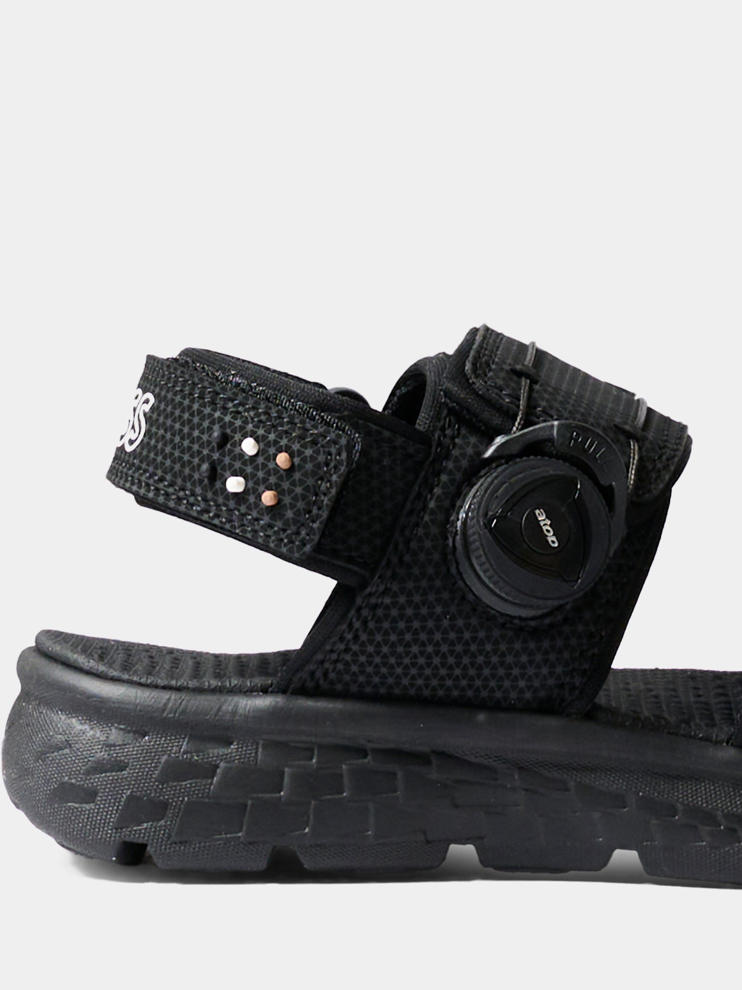 Sandali neri per bambino con logo,Boss,J52812 09B