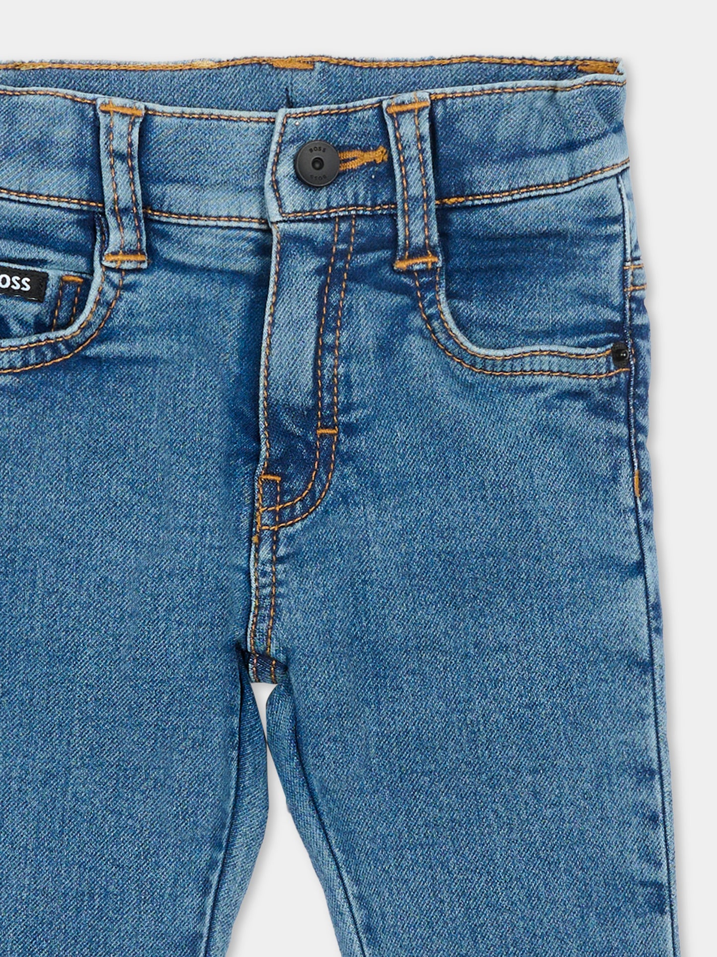 Jeans denim per neonato con logo,Boss,J52857 Z18