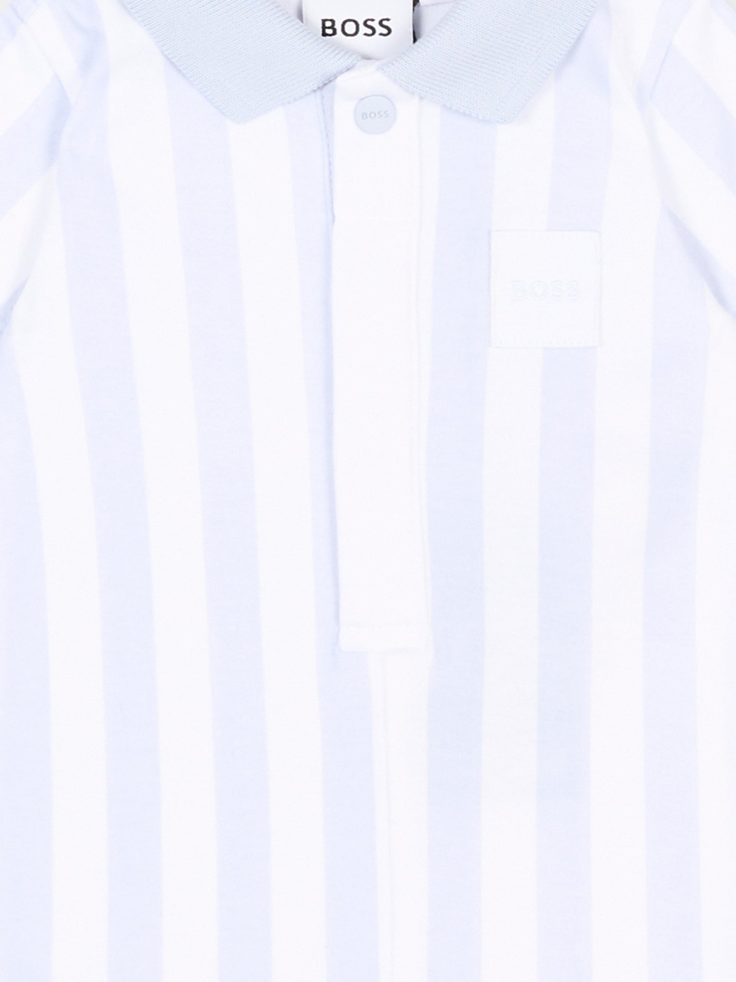 Pagliaccetto celeste a righe per neonato,Boss,J53032 771