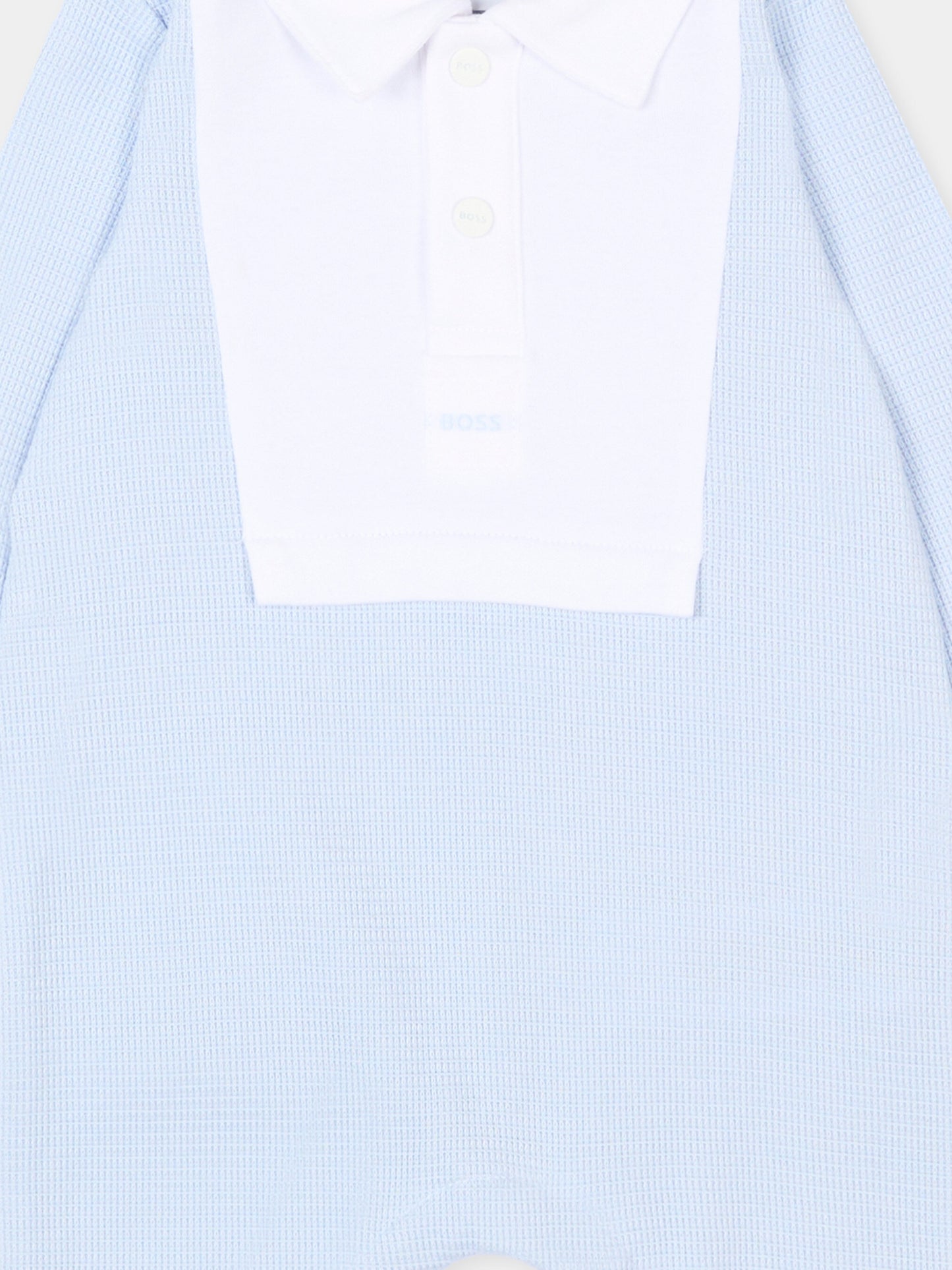 Tutina celeste per neonato con logo,Boss,J53040 771