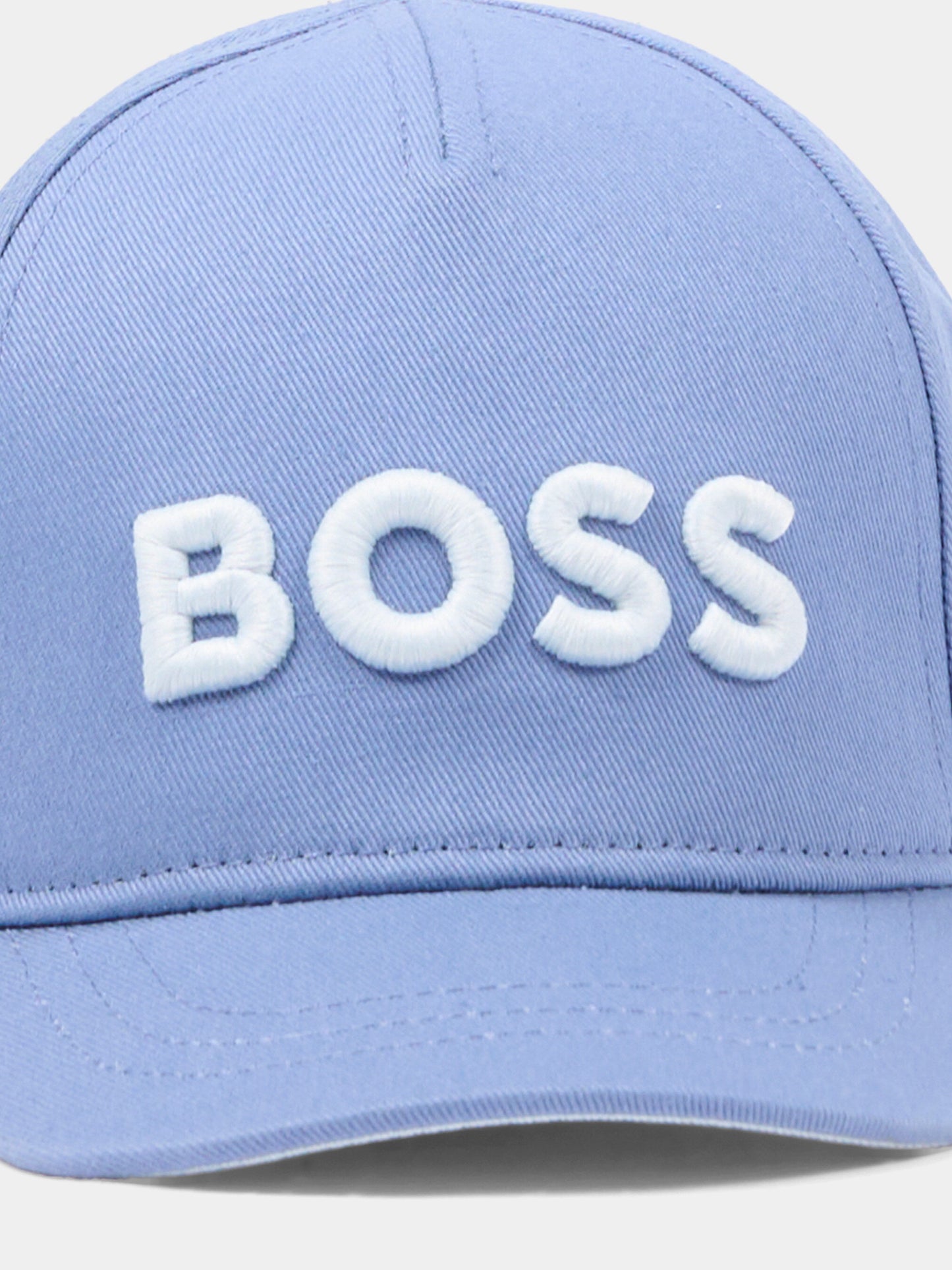 Cappello celeste per neonato con logo,Boss,J53142 881