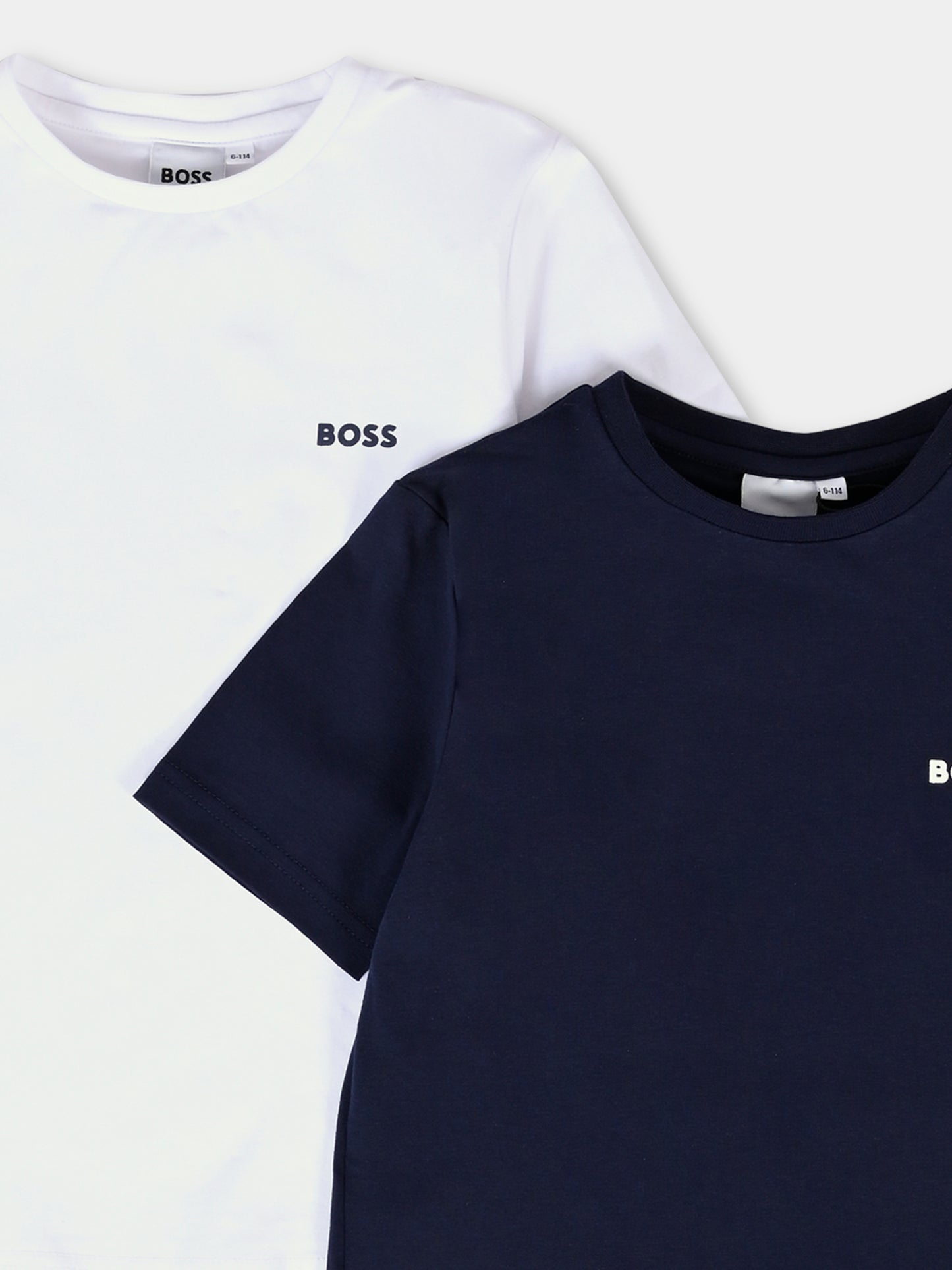 Set t-shirt multicolor per bambino con logo,Boss,J51137 V41