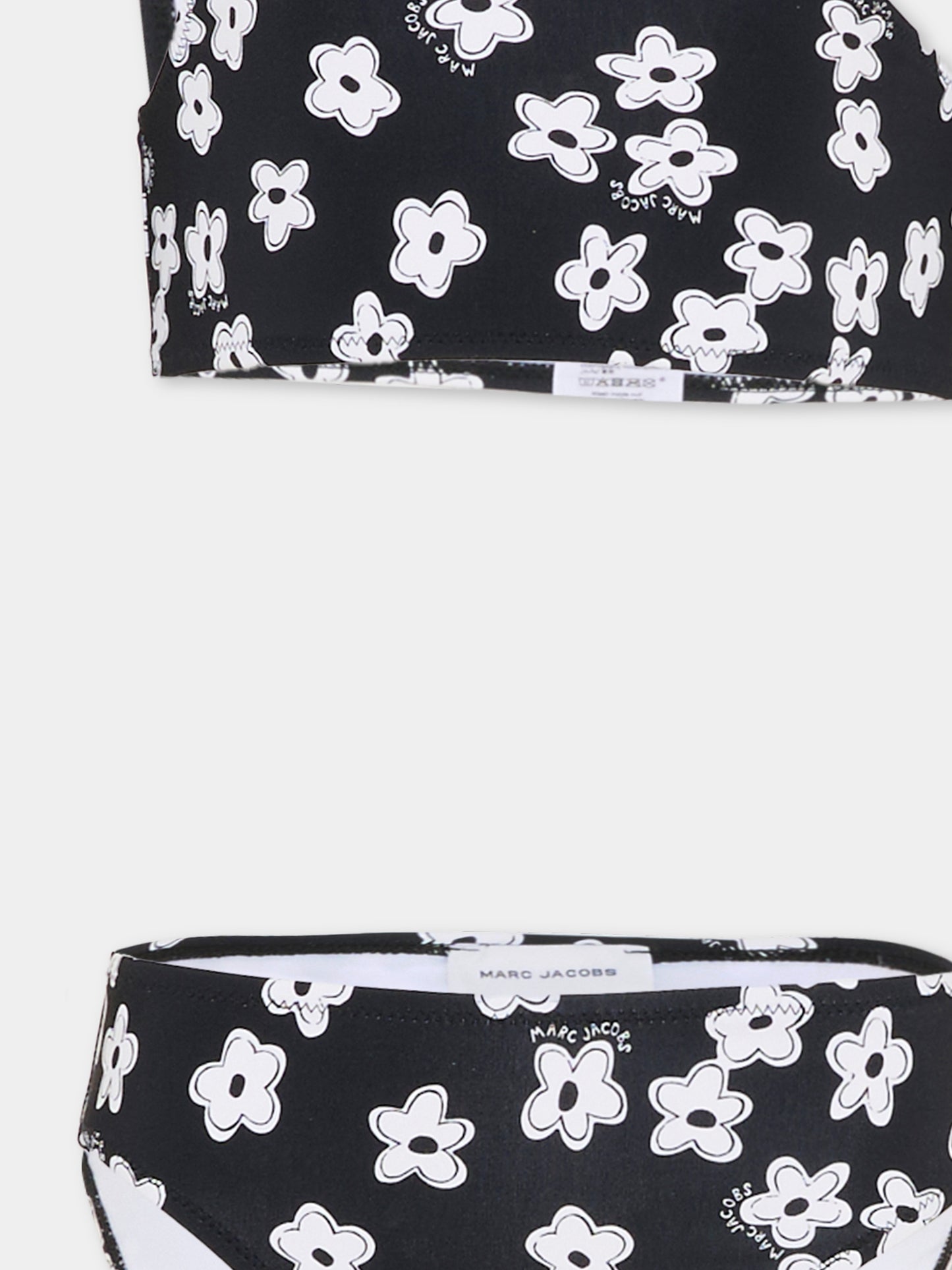 Bikini nero per bambina con margherite,Marc Jacobs,W60758 09B