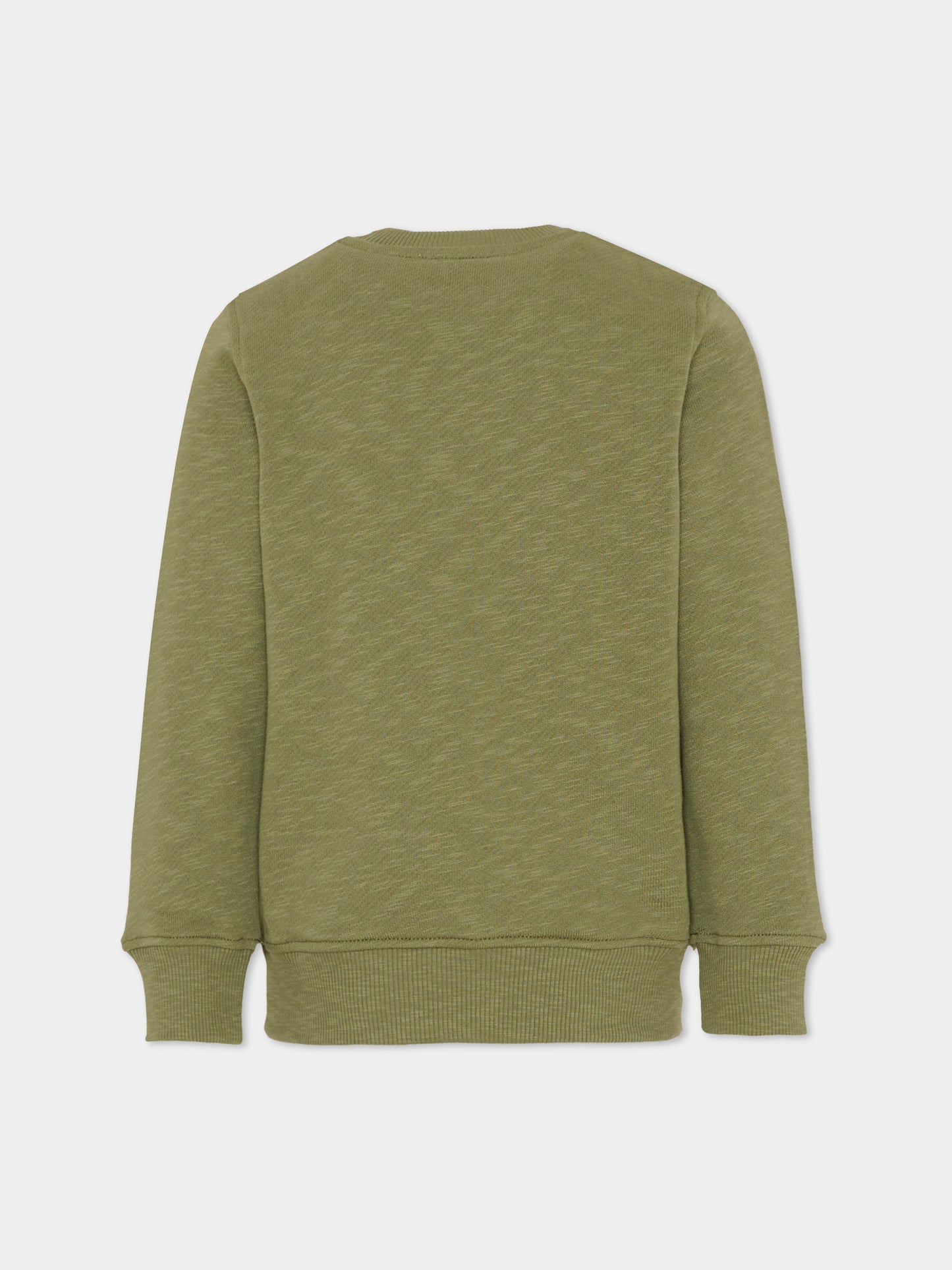 Felpa verde per bambini con Teddy Bears,Moschino Kids,HVF08V LCA88 30037