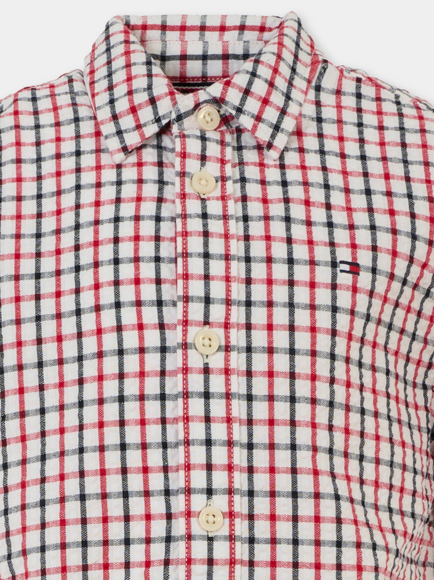 Camicia multicolor per bambino con bandierina,Tommy Hilfiger Junior,KB0KB09558 0LY
