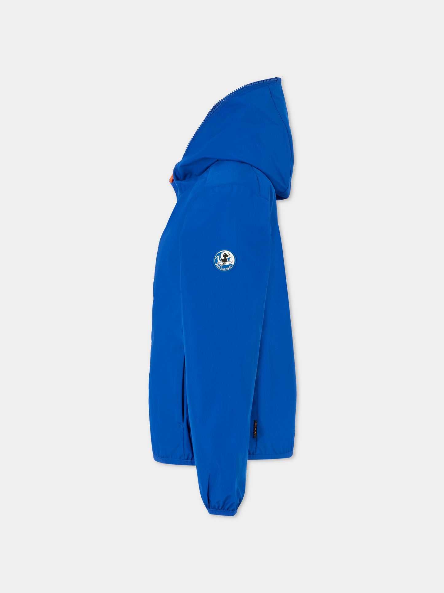 Giacca a vento blu Nolen per bambini con logo,Save The Duck Kids,J30571X WIND20 90049