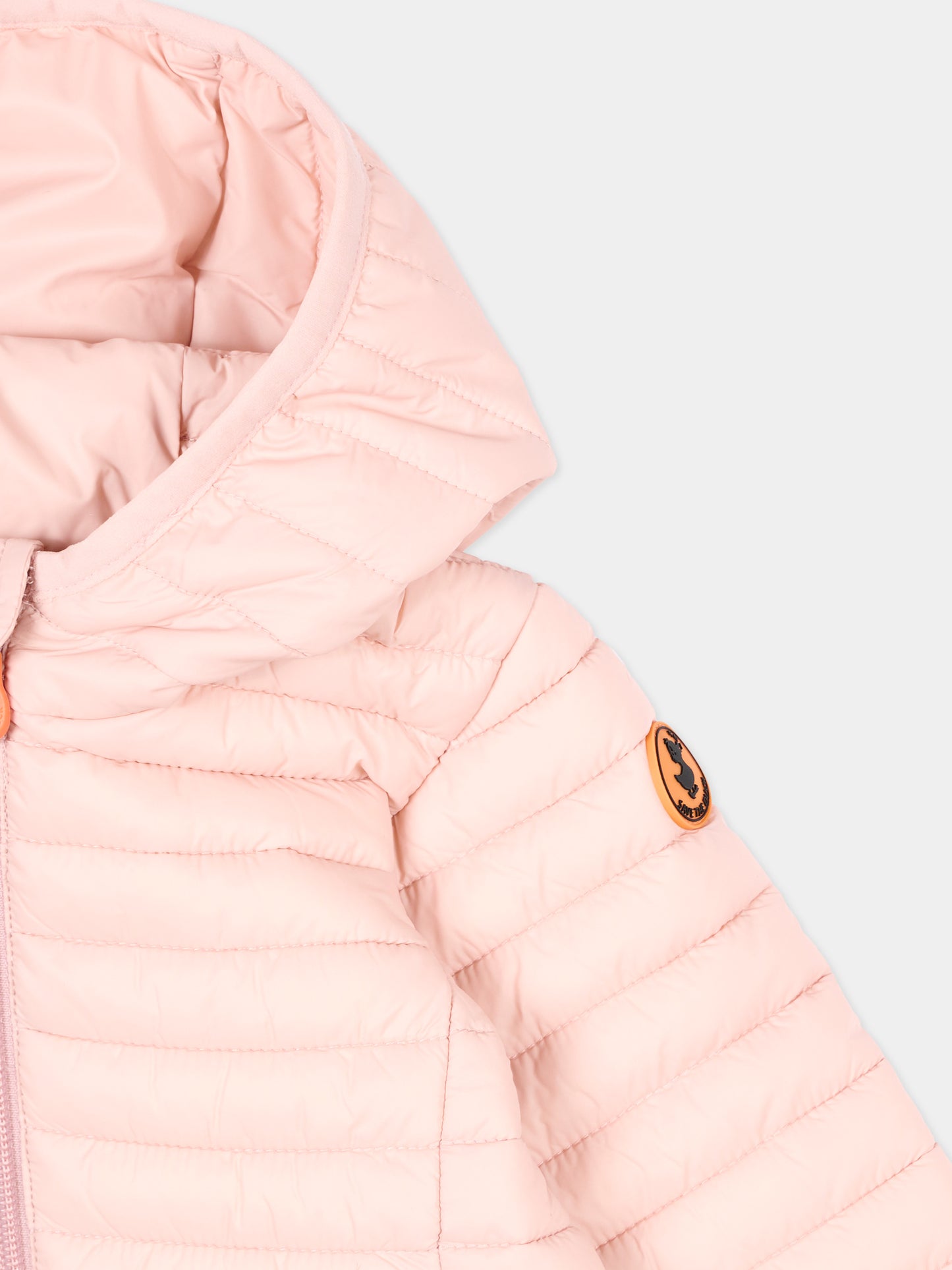 Piumino rosa Nene per neonata con logo,Save The Duck Kids,I30003X GIGA22 80007