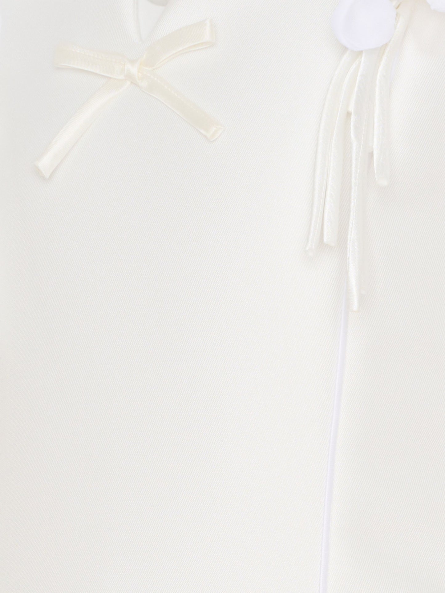 Vestito avorio per bambina con fiori,Monnalisa,71G902 - 7302 - 0001