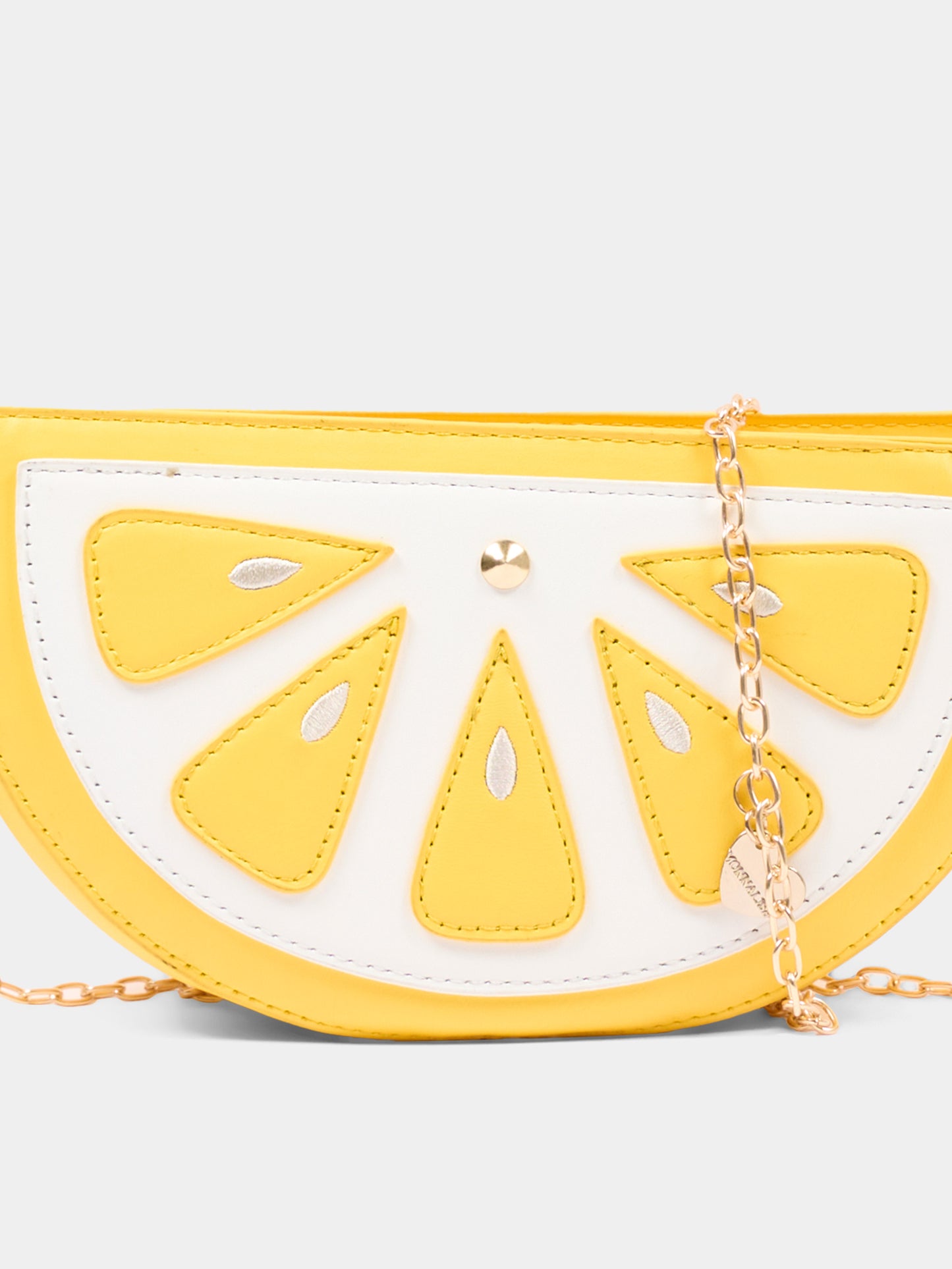 Borsa casual gialla a spicchio per bambina,Monnalisa,19G013 - 7070 - 0014