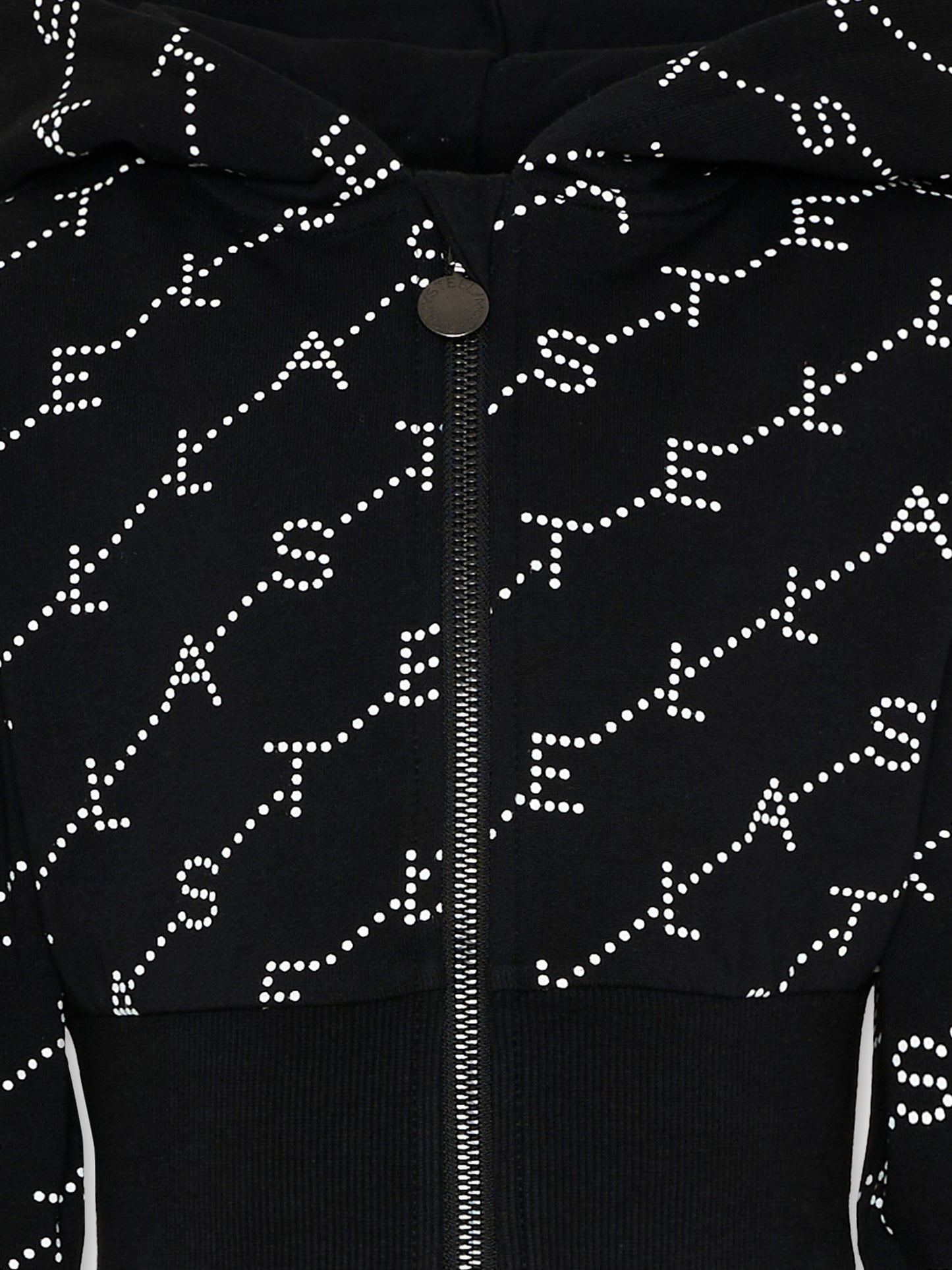 Felpa nera per bambina con logo,Stella Mccartney Kids,TY4B50-Z3477 930BC