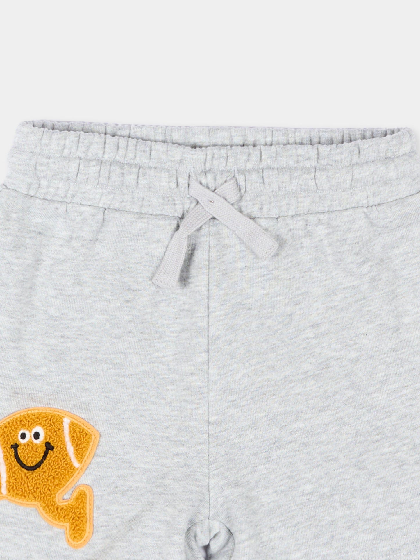 Shorts sportivi grigi per neonato con patch sport,Stella Mccartney Kids,TY6609-Z3409 807