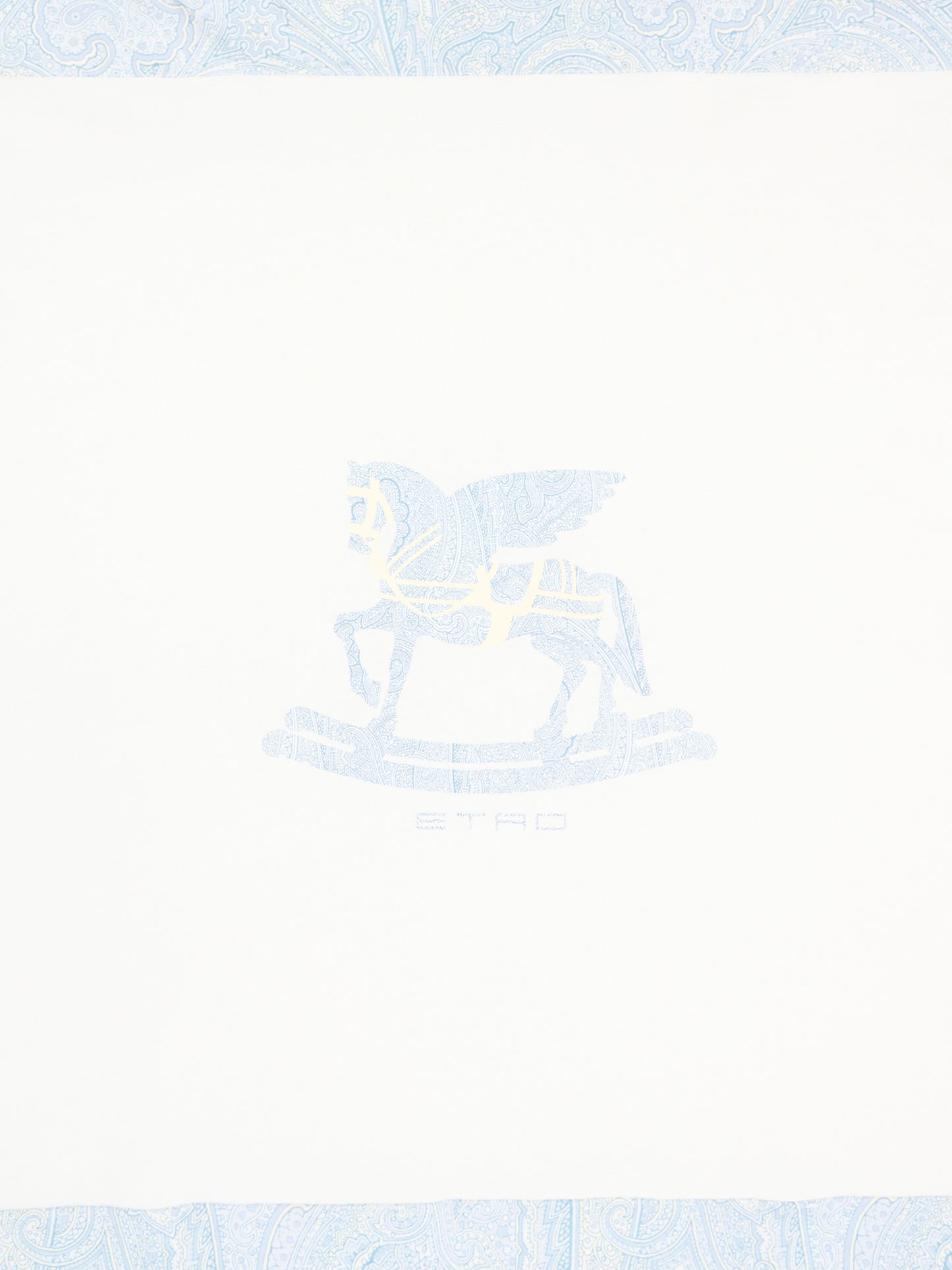 Coperta avorio per neonato con logo,Etro,GY0520-Z3672 102CE