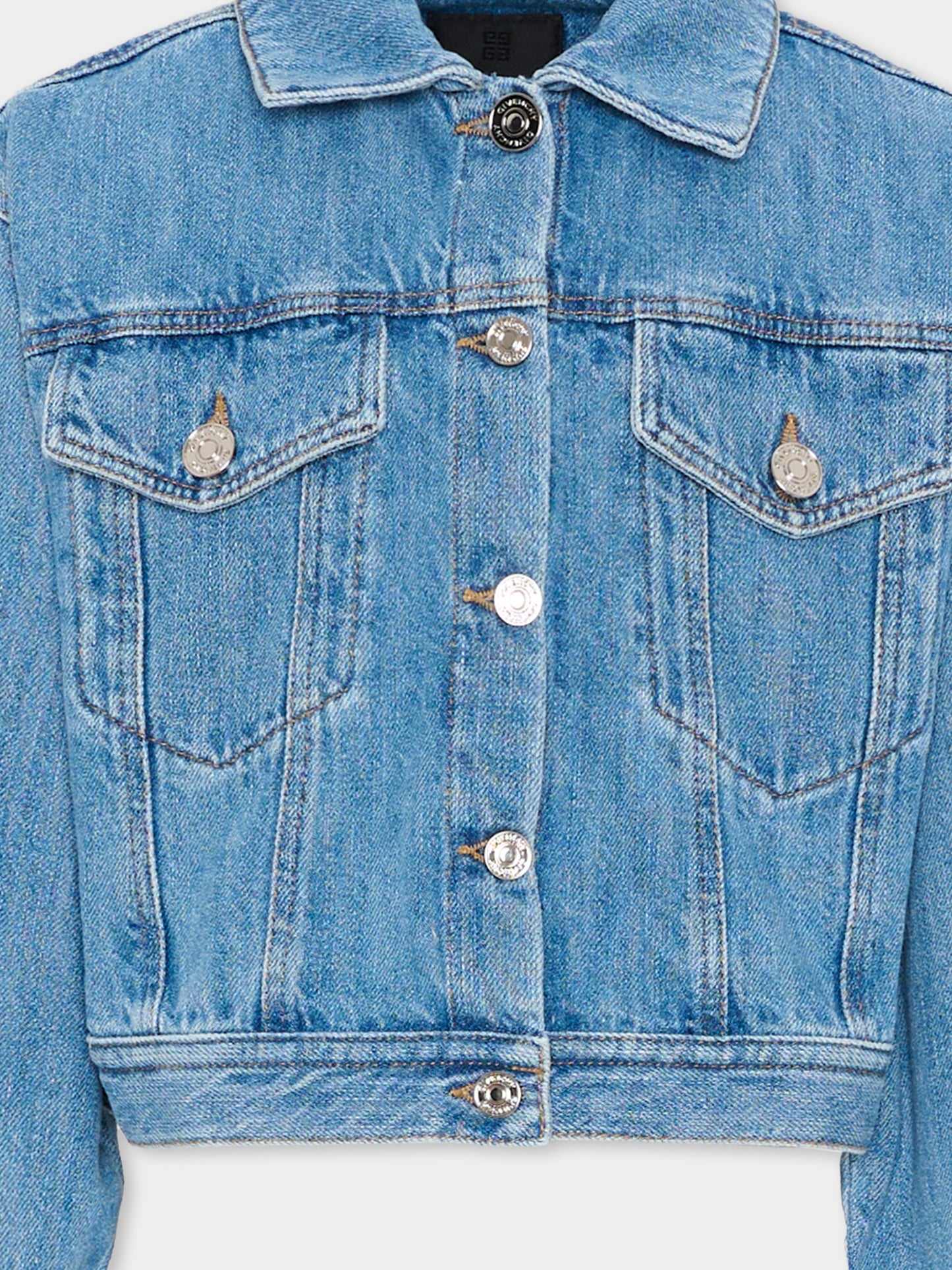 Giubbotto di jeans denim per bambina,Givenchy Kids,H31140 Z10