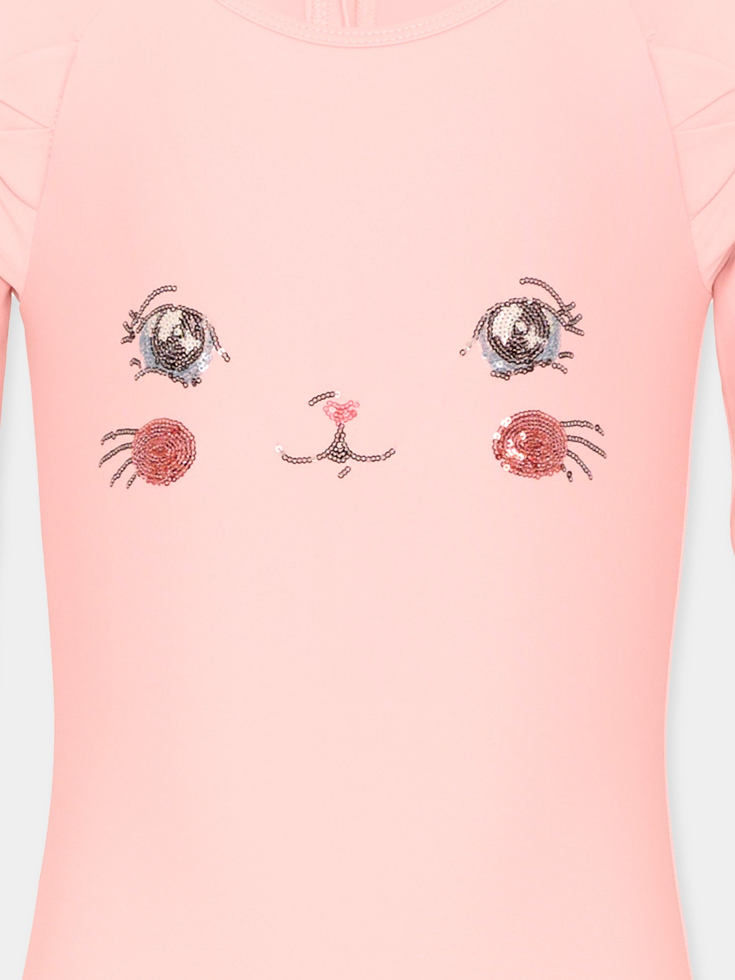 Costume rosa Kitty per bambina con paillettes,Konges Sløjd,KS104918 POWDER PINK