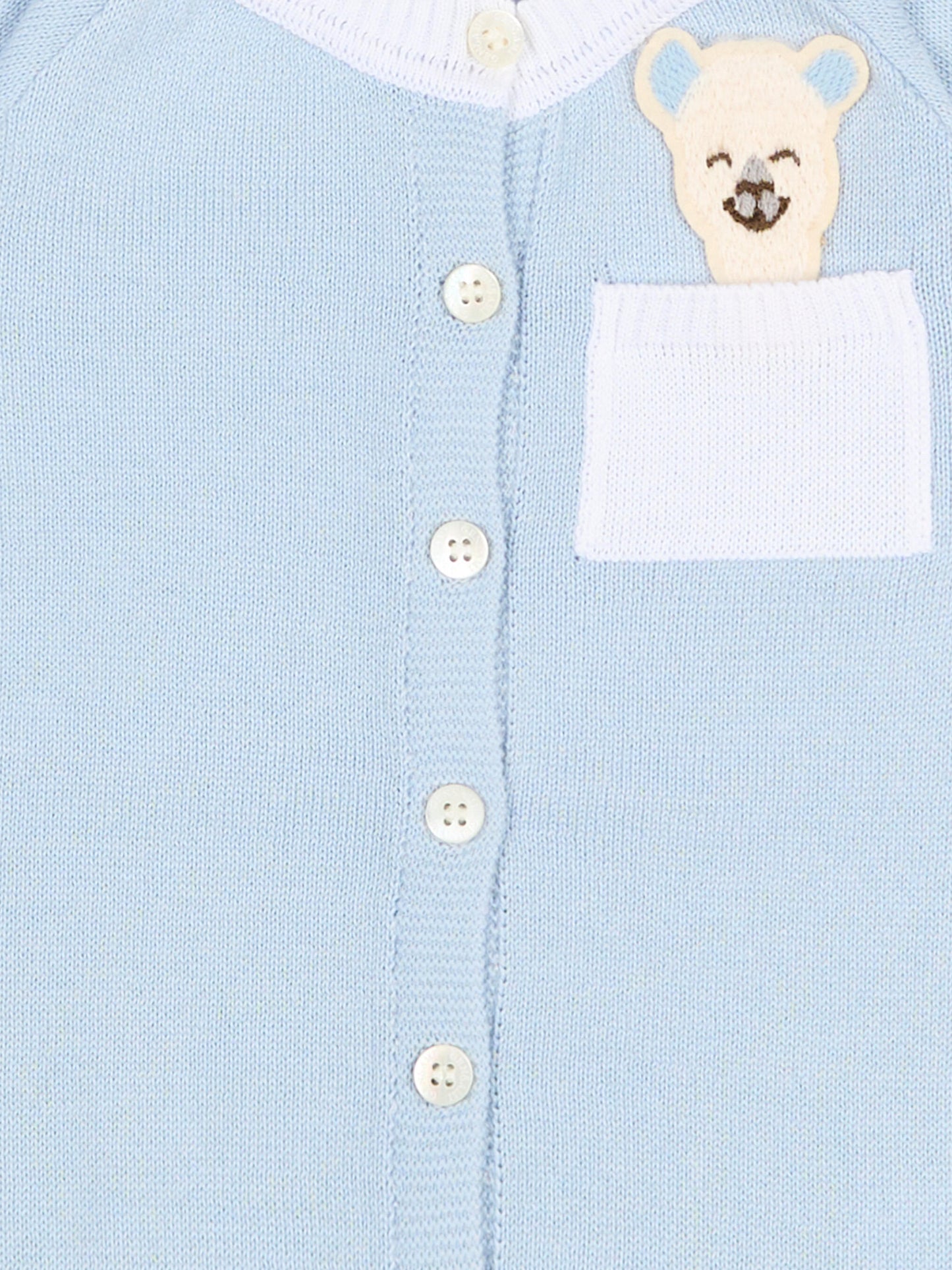 Pagliaccetto celeste per neonato con alpaca,Gensami,ROSHORT-ALPPOCKET-CO SKY BLUE