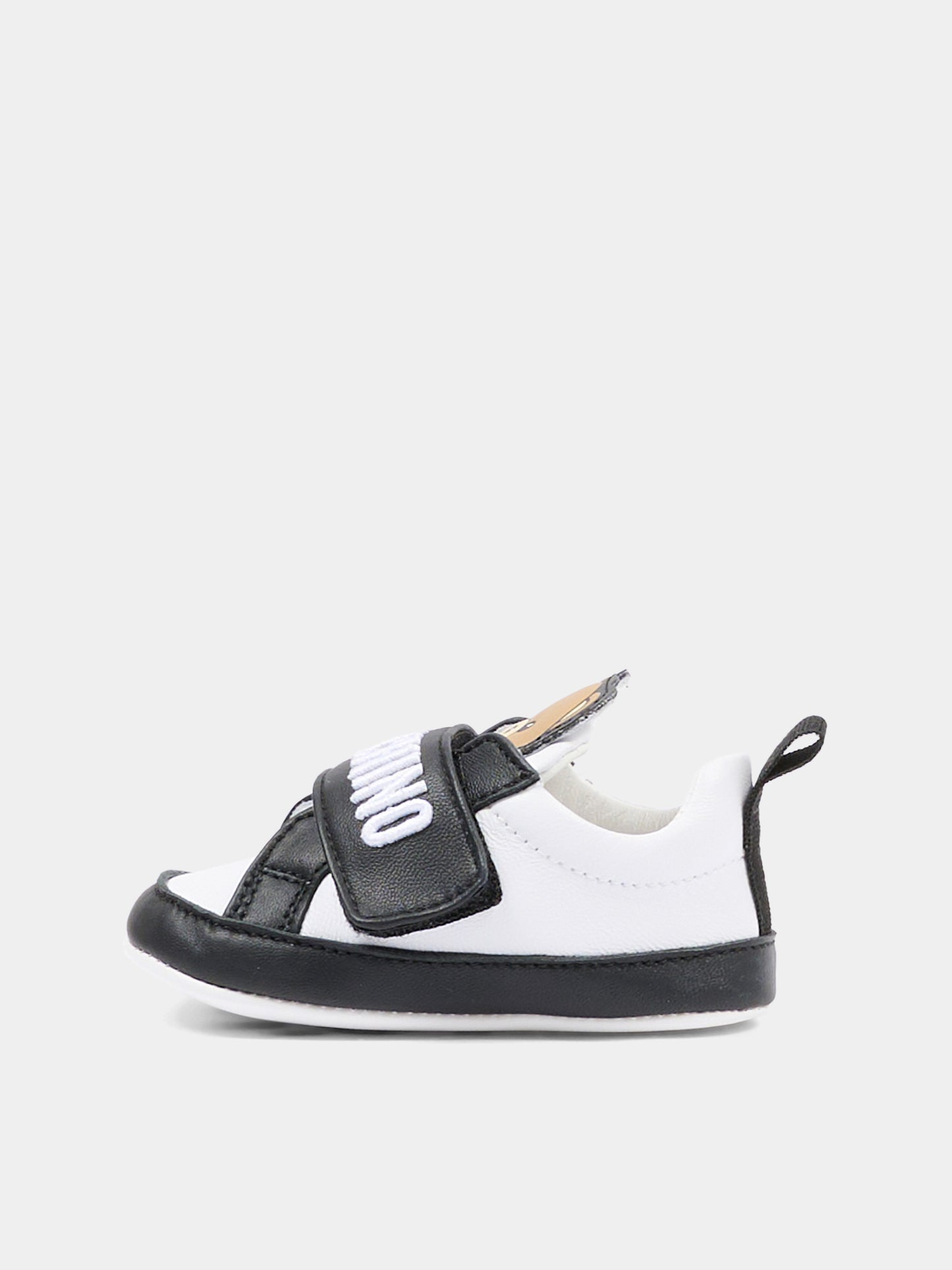 Sneakers bassa bianca per neonati con Teddy Bear,Moschino Kids,82900 - VAR3