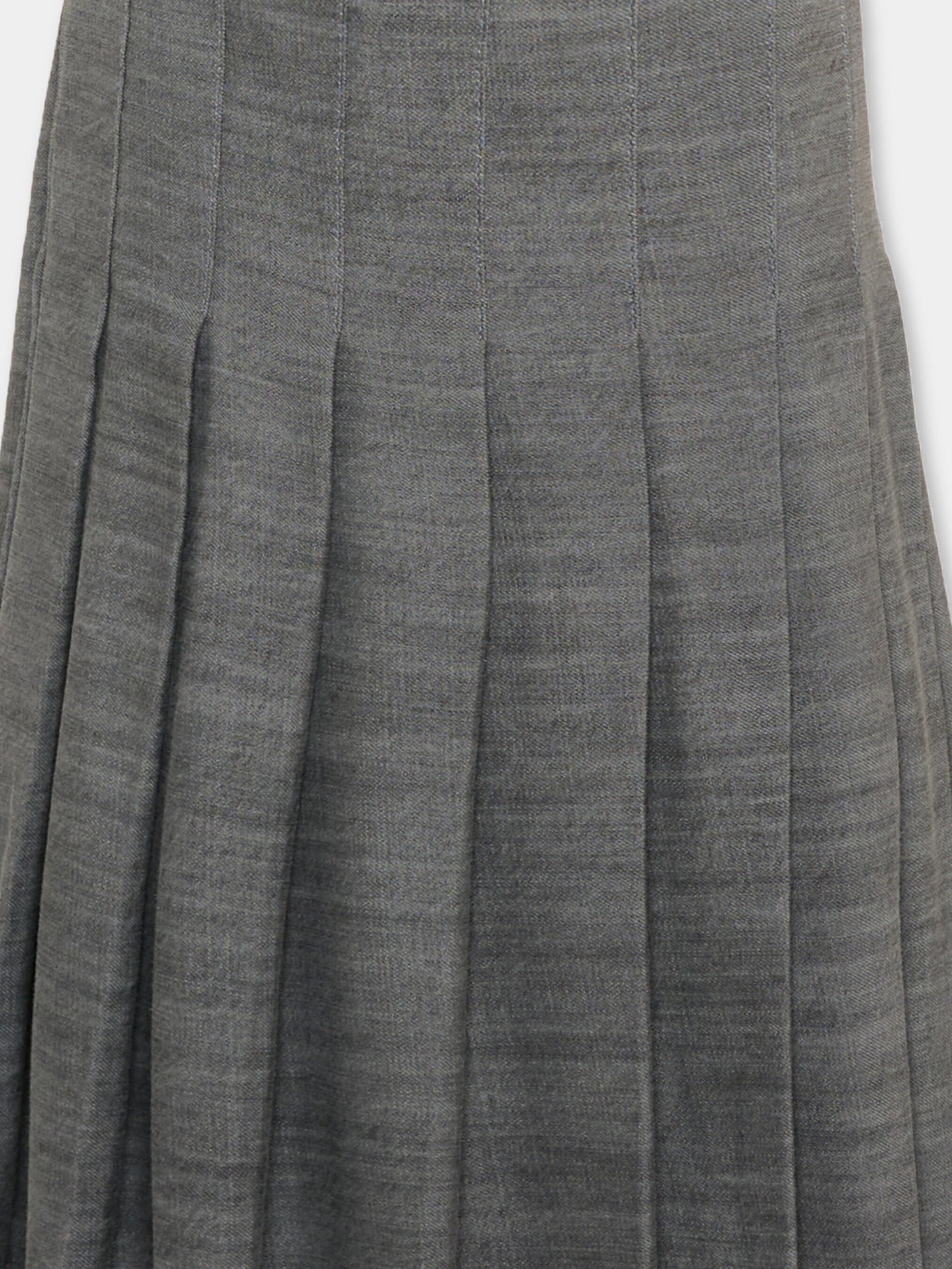 Gonna elegante grigia per bambina plissé,Msgm Kids,S6MSJGSK031 102