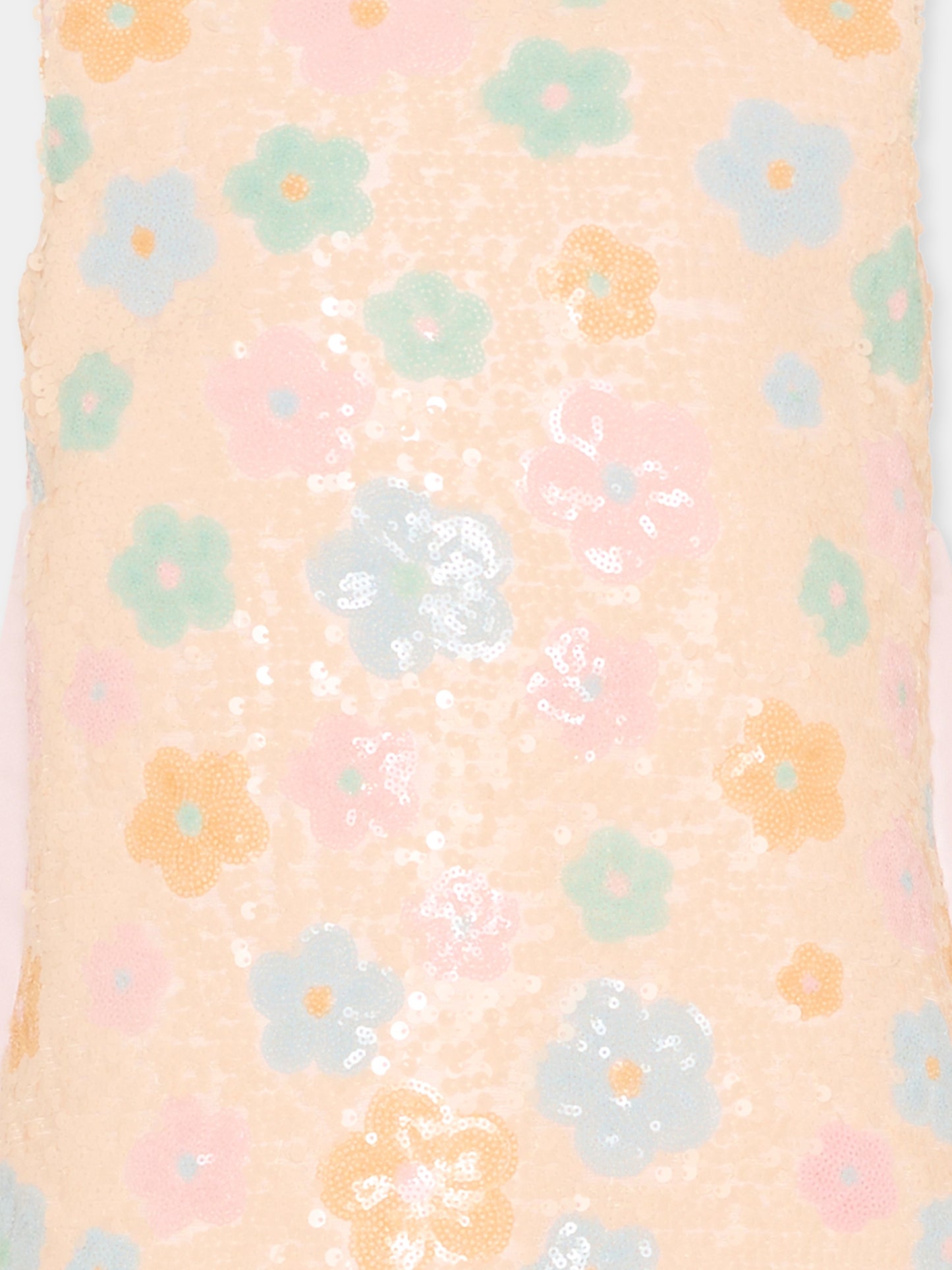 Abito rosa per bambina con paillettes,Simonetta,SY1B22-U0277 500MC