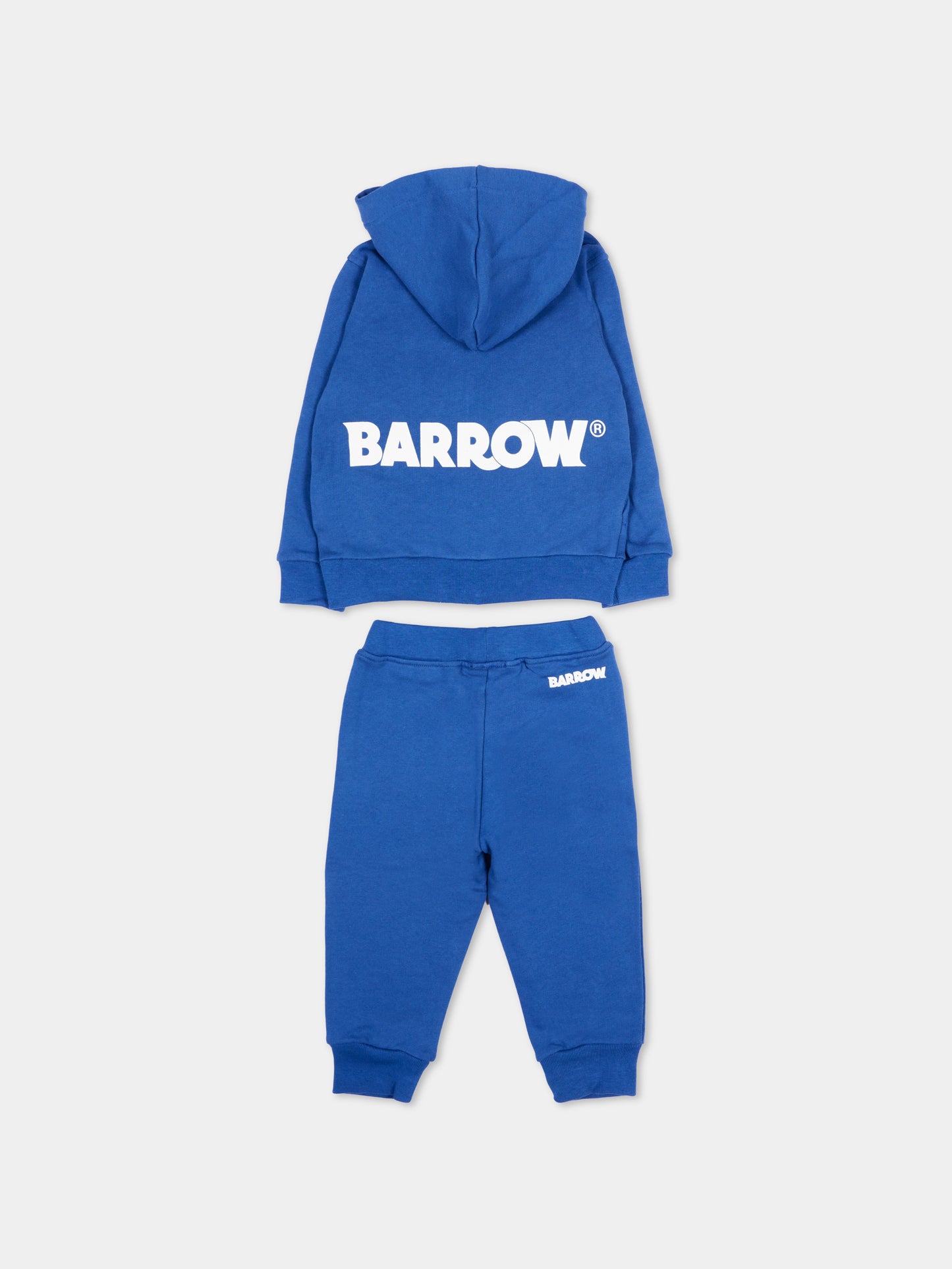 Completo sportivo blu per neonato con logo,Barrow,S6BKUNSF190 BW310