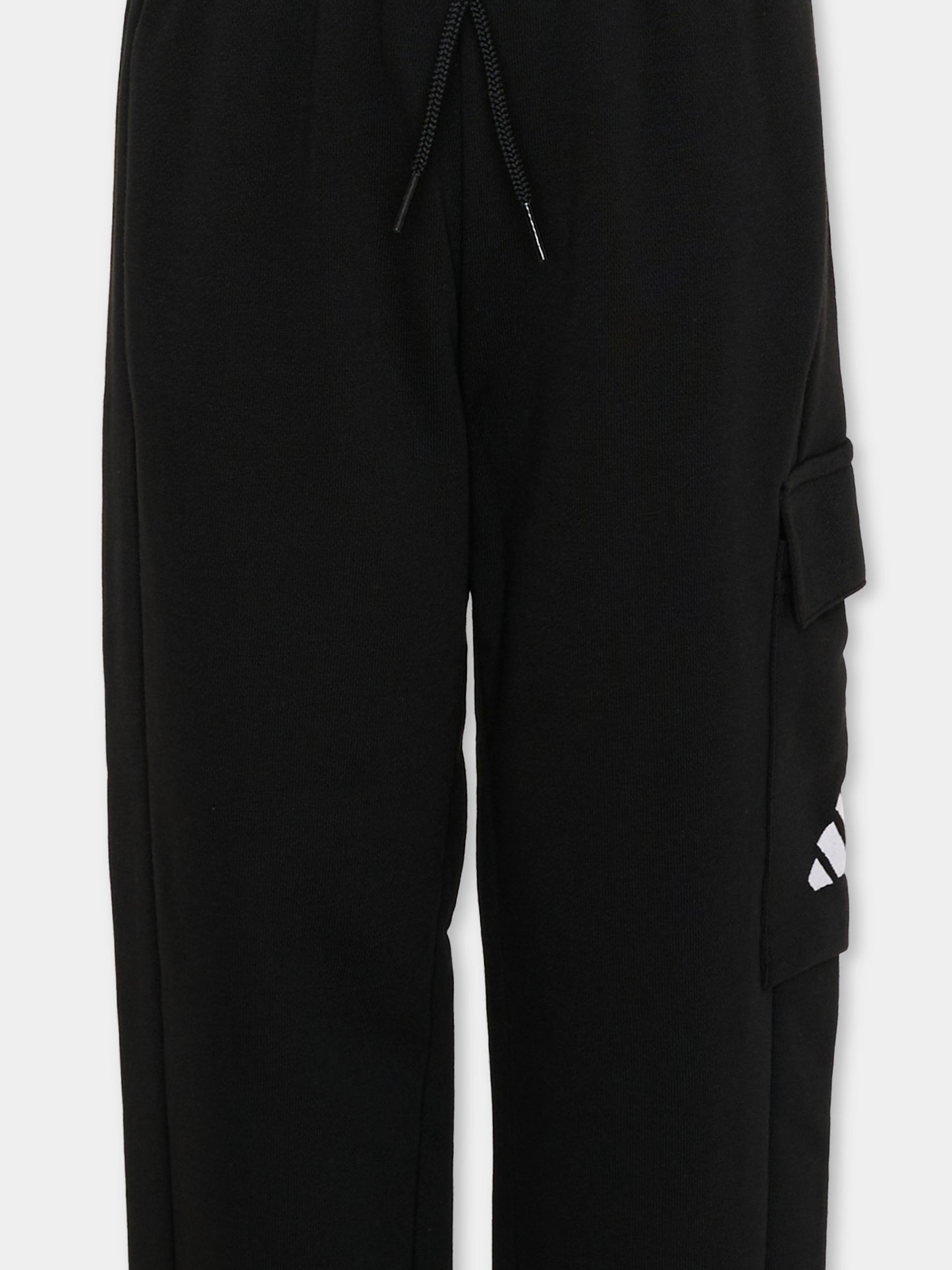 Pantaloni sportivi neri per bambini con logo,Adidas,JC9754