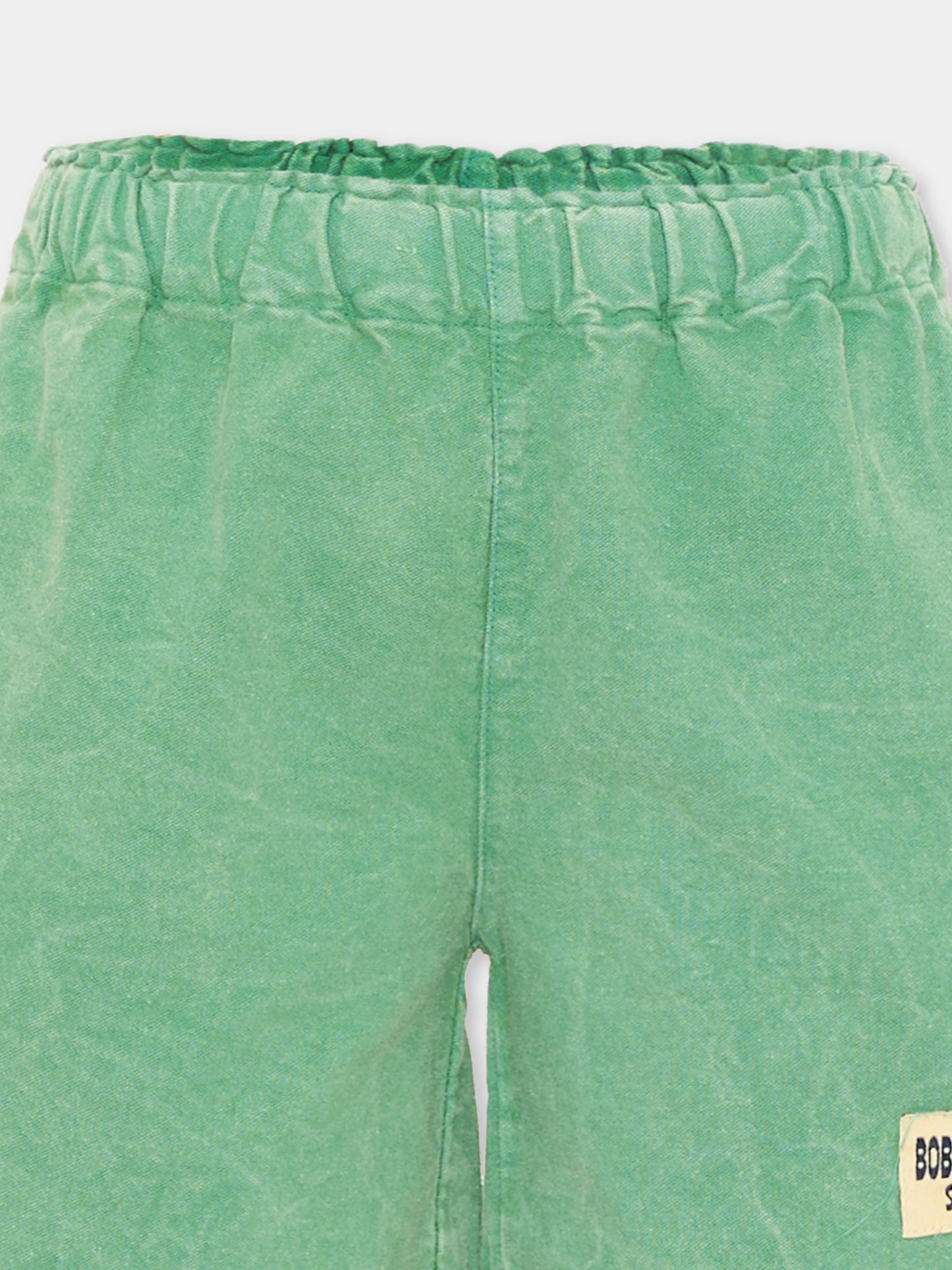 Shorts sportivi verde per bambini con logo,Bobo Choses,B126AC066