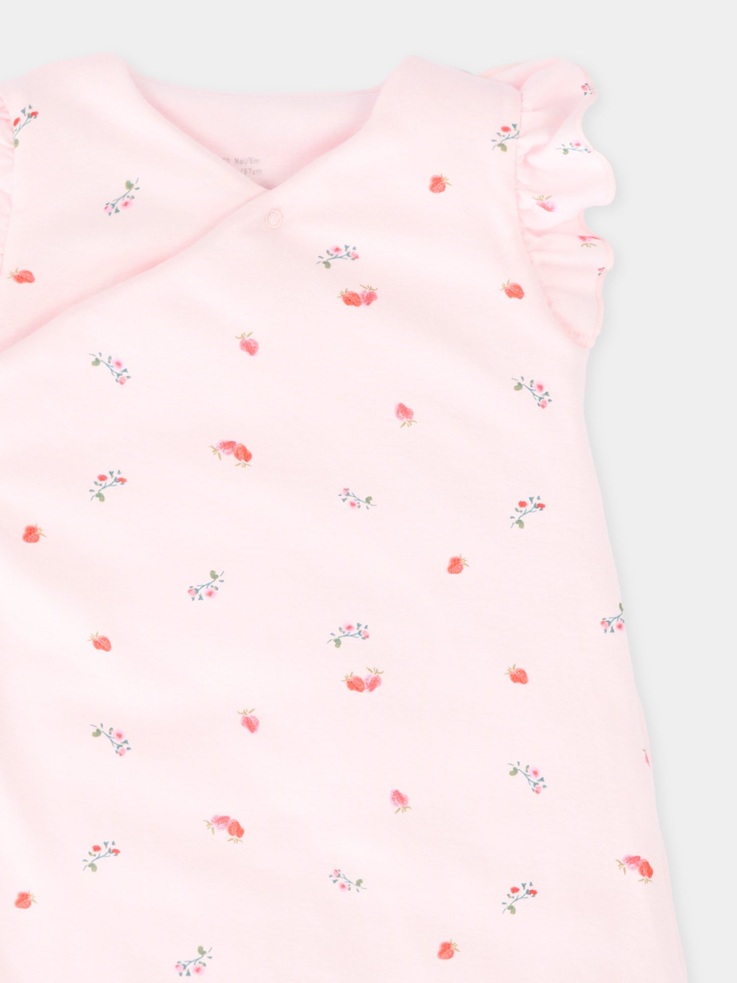 Sacco nanna rosa per neonata floreale,Petit Bateau,A0F6D BARELY/MULTICO 01
