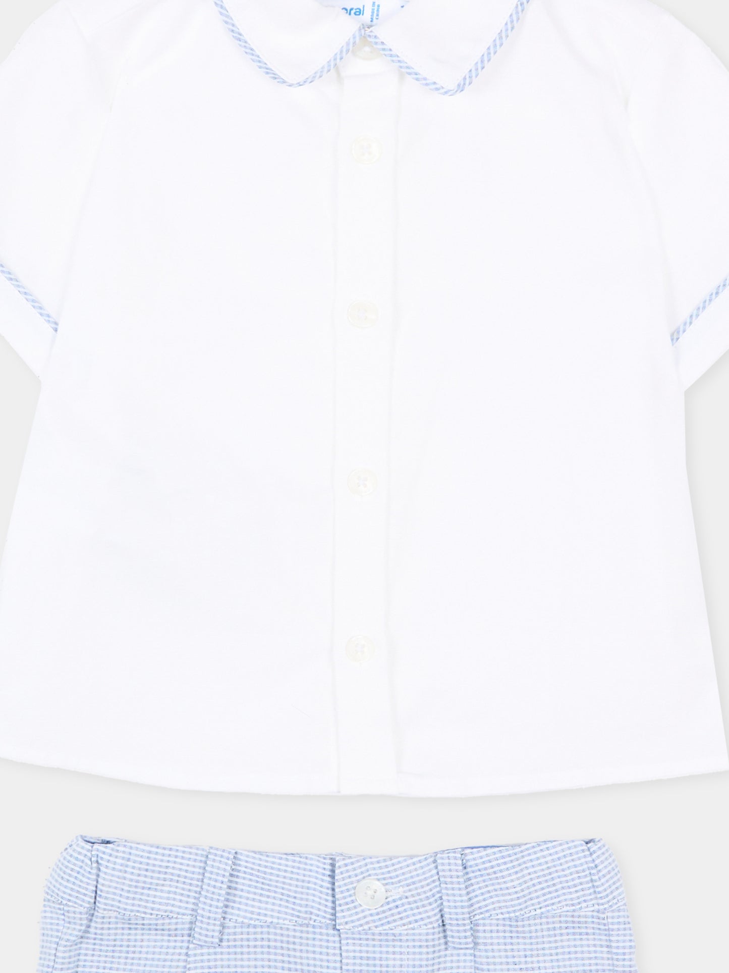 Completo elegante azzurro per neonato,Mayoral,1225 093