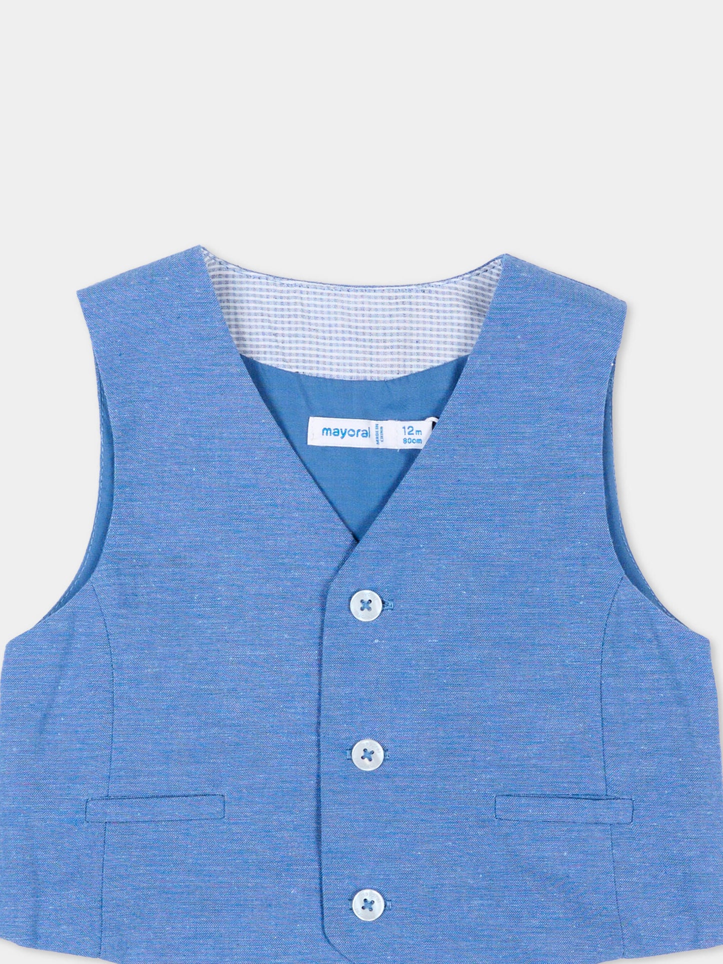 Panciotto azzurro per neonato,Mayoral,1312 017