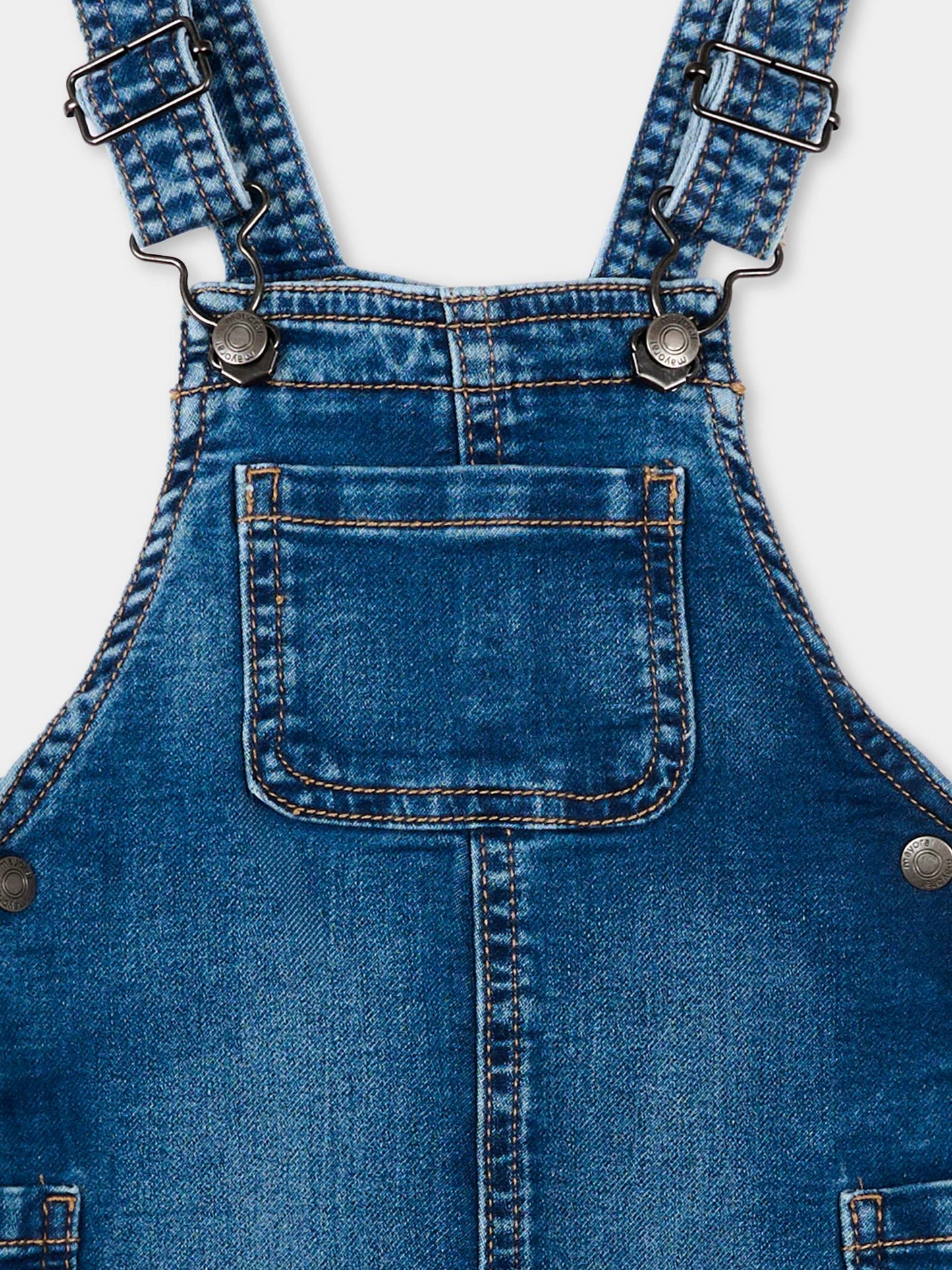 Salopette denim per neonato,Mayoral,1659 005