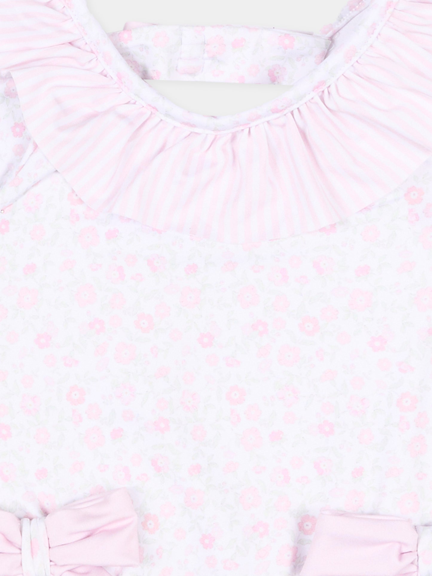 Body lilla anti UV per neonata floreale,Patachou,PAP FTB4233625 Z0155