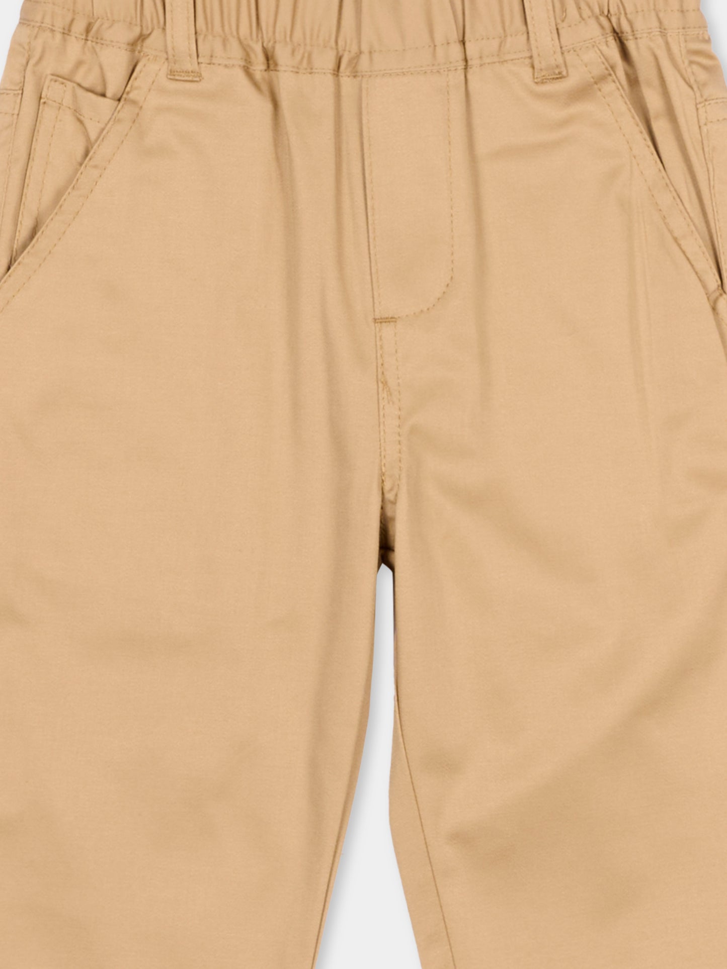 Pantaloni beige per neonato con levriero,Trussardi Junior,TIP26050PA BROWN MACCHIATO