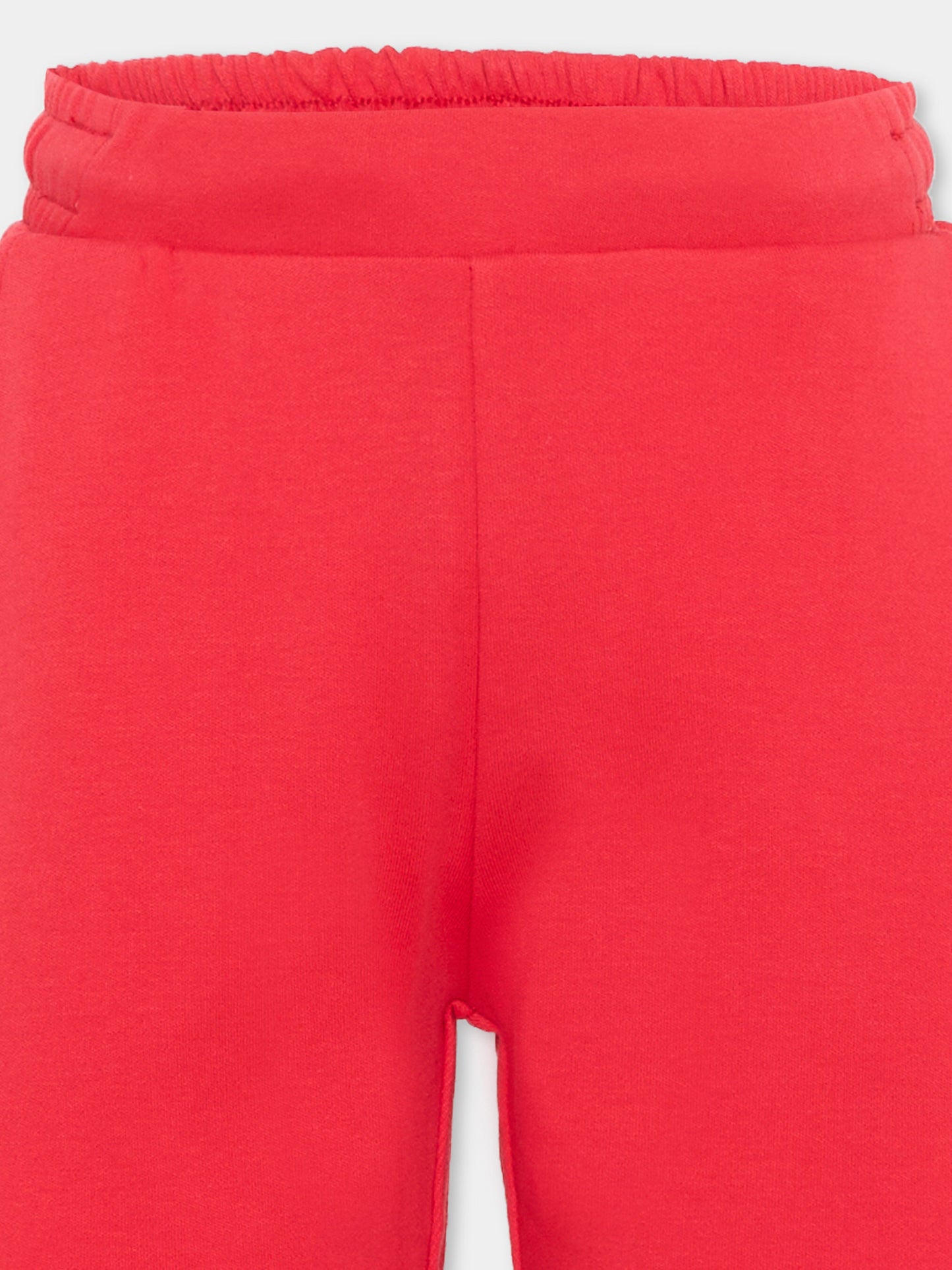 Shorts rossi per bambino con patch logo,Trussardi Junior,TIP26097BE RED LYCHEE