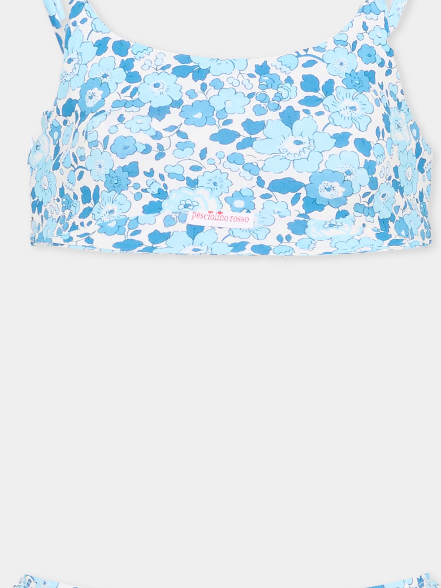 Bikini celeste in liberty per bambina,Pesciolino Rosso,BKK 7 S 177