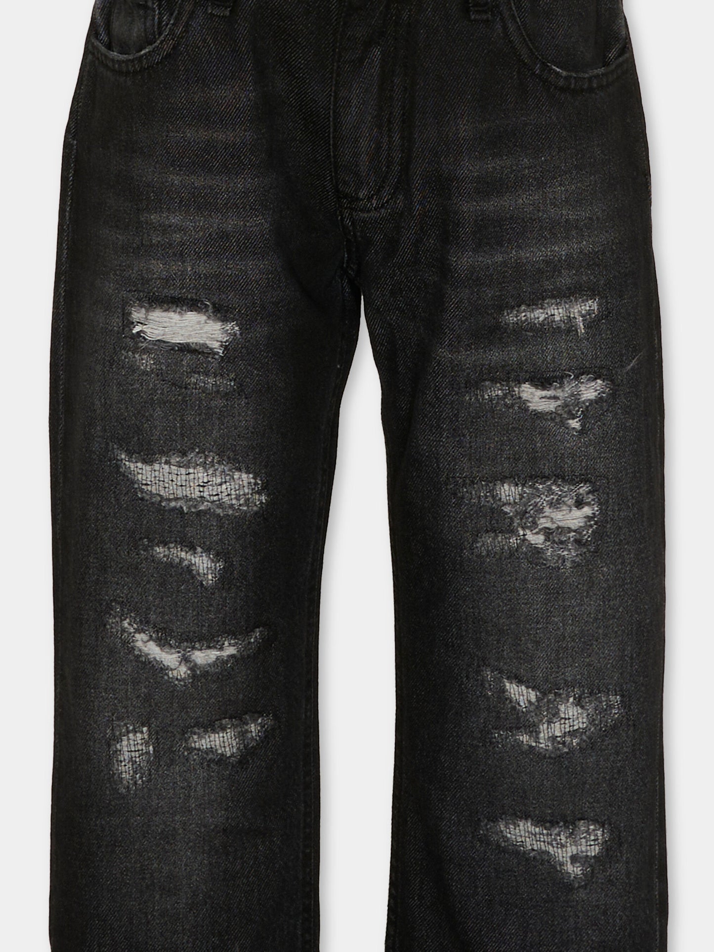 Jeans nero per bambino con logo,Philipp Plein Junior,S6PHJBDP018 127