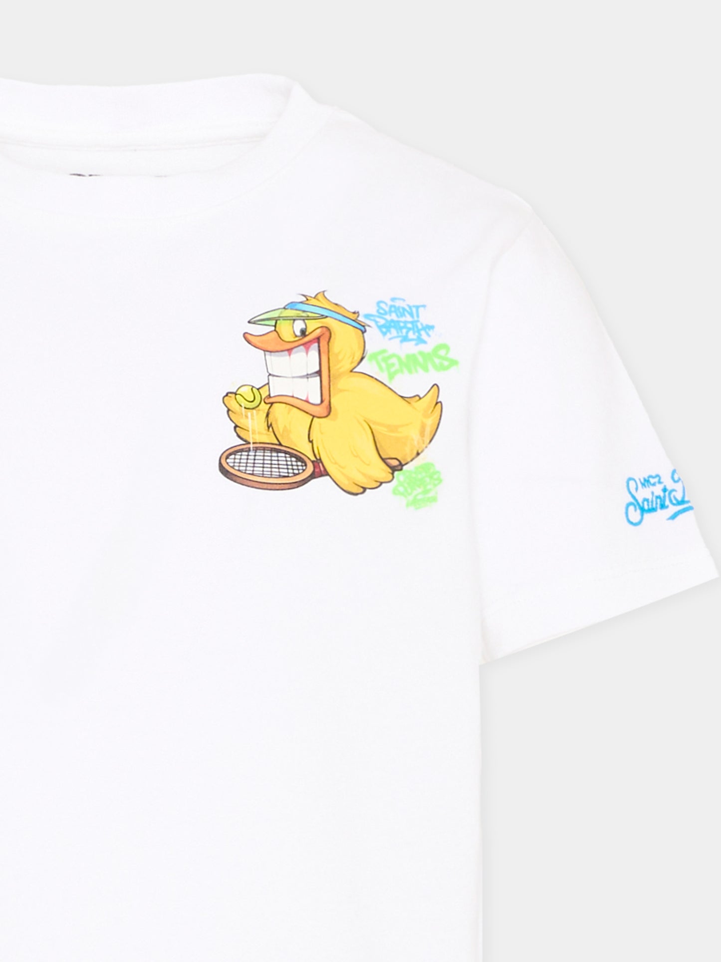 T-shirt bianca portland jr per bambino,Mc2 Saint Barth,PRL0001 03893L