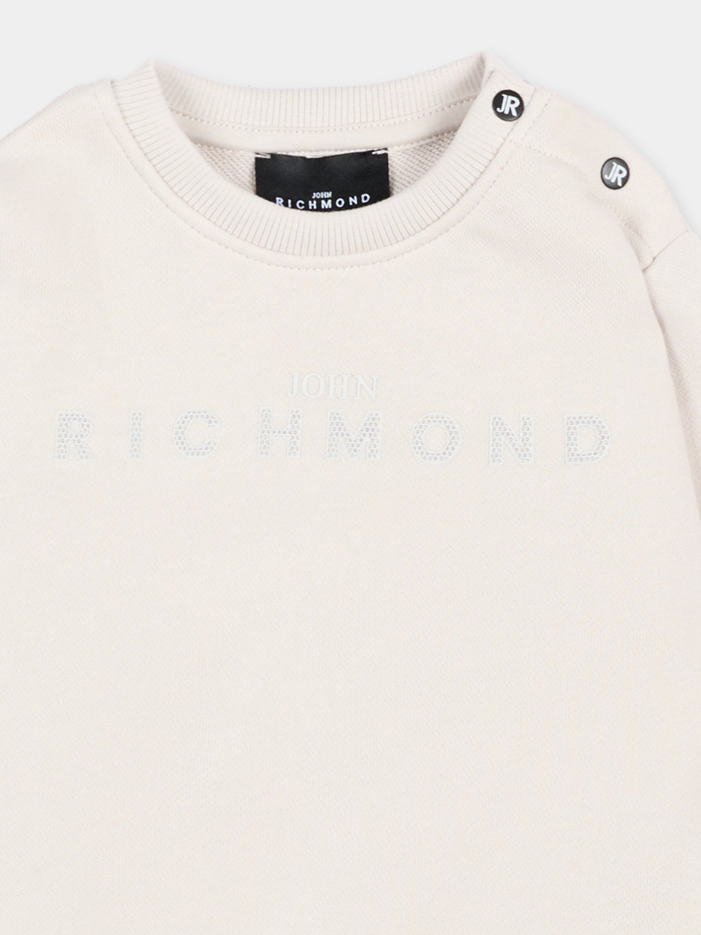 Felpa grigia per neonato con logo,Richmond,RIP26001FE BLUE VAPOR